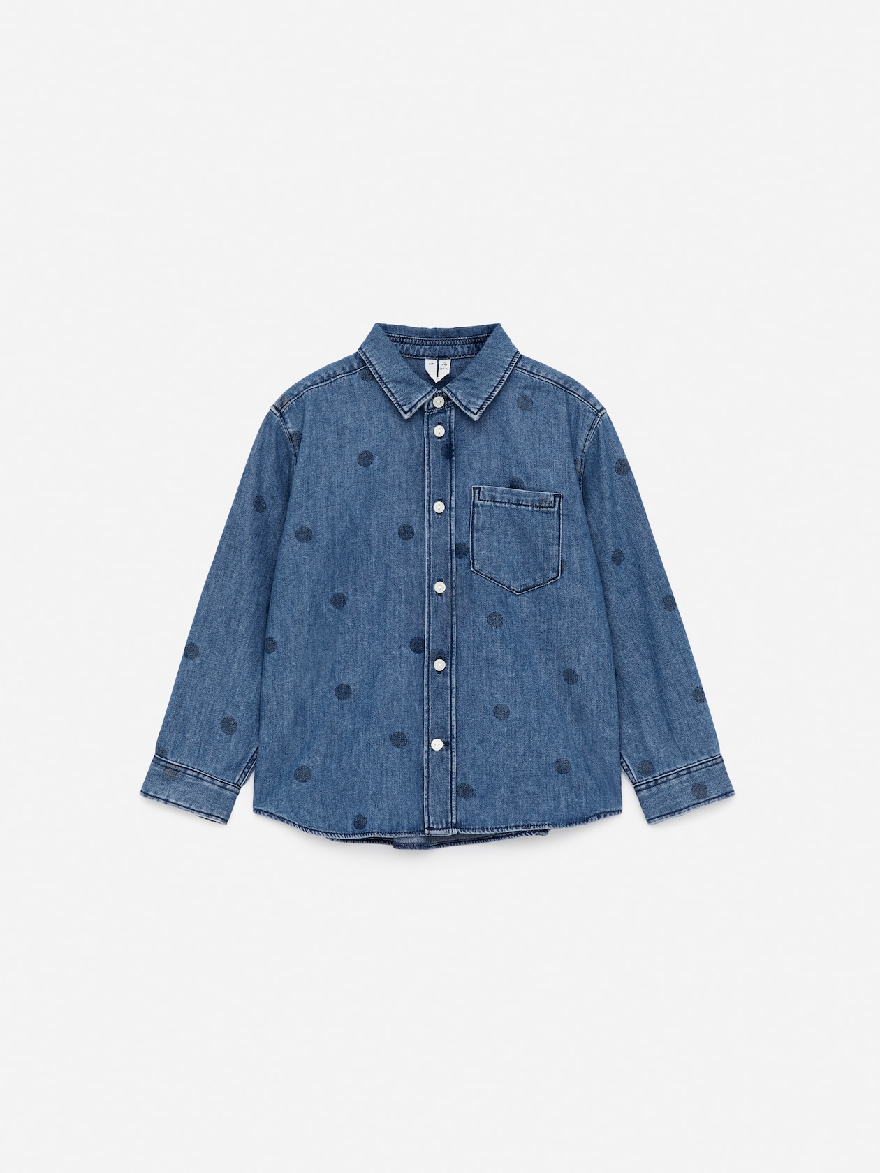 Chemise en jean imprimée Bleu/Pois ENFANT H&M CH