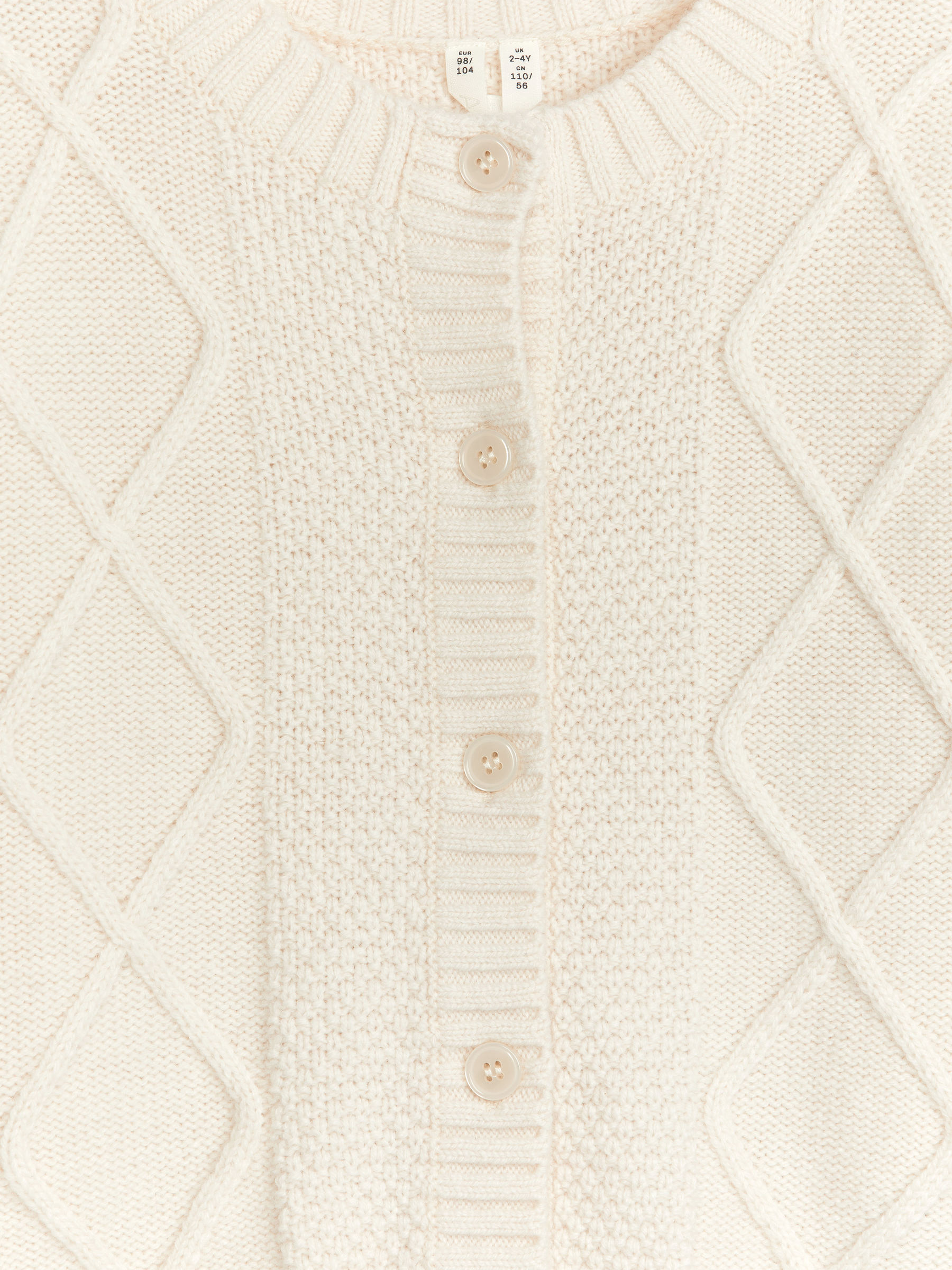 Cable-Knit Cardigan - Beige - Oversized - Children - StillMedia/DescriptiveDetail - 2