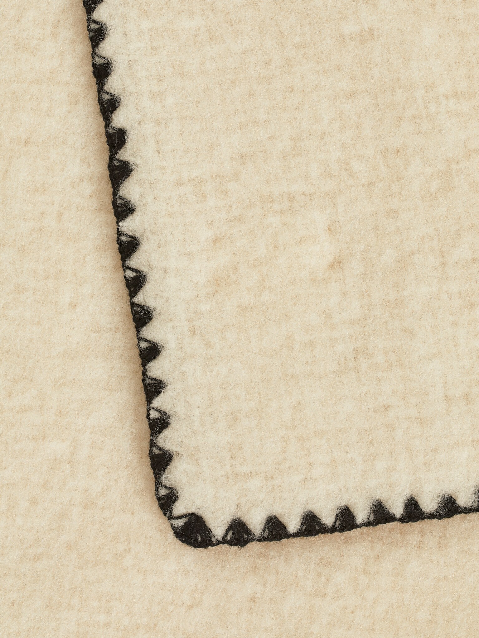 Schal mit Festonstich - Beige - 4