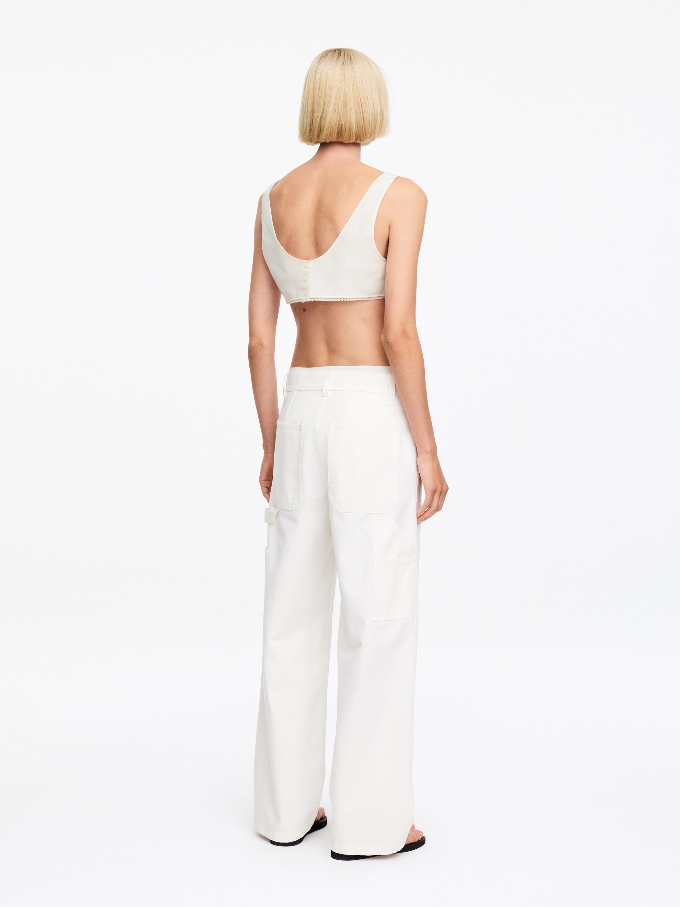 Top braletka ARKET and Laila Gohar - Złamana biel - Fason normalny - Women - StillMedia/Lookbook - 5