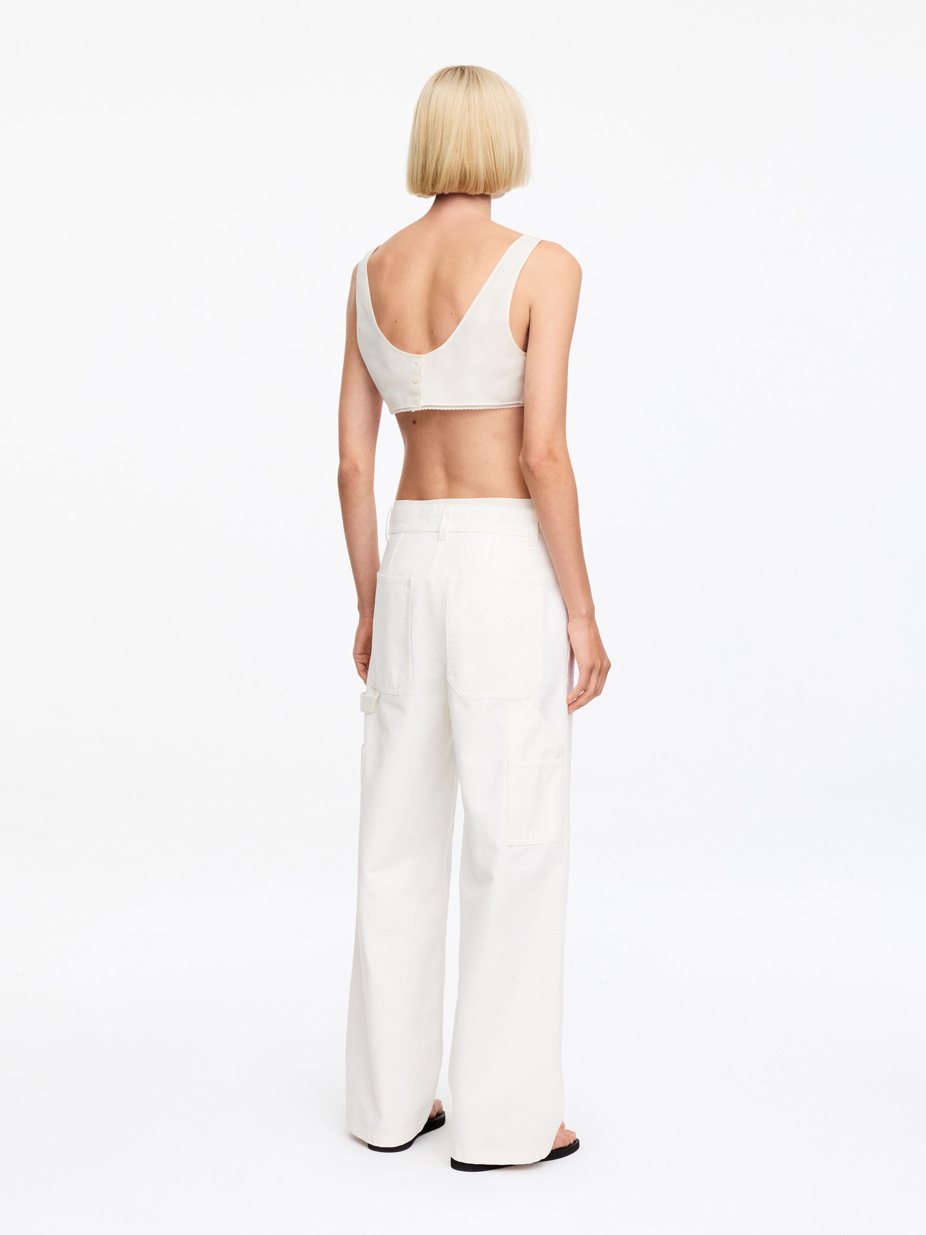 ARKET and Laila Gohar Bralet Top - Off-White - Regular fit - Women - StillMedia/Lookbook - 5