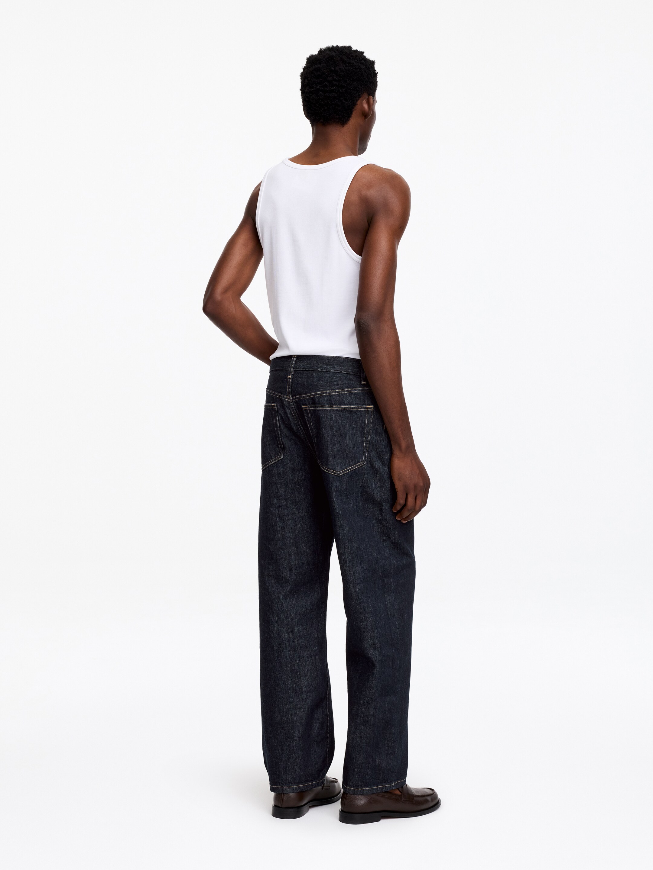 MIST Wide Jeans - Dark Blue - Loose fit - Men - StillMedia/Lookbook - 5