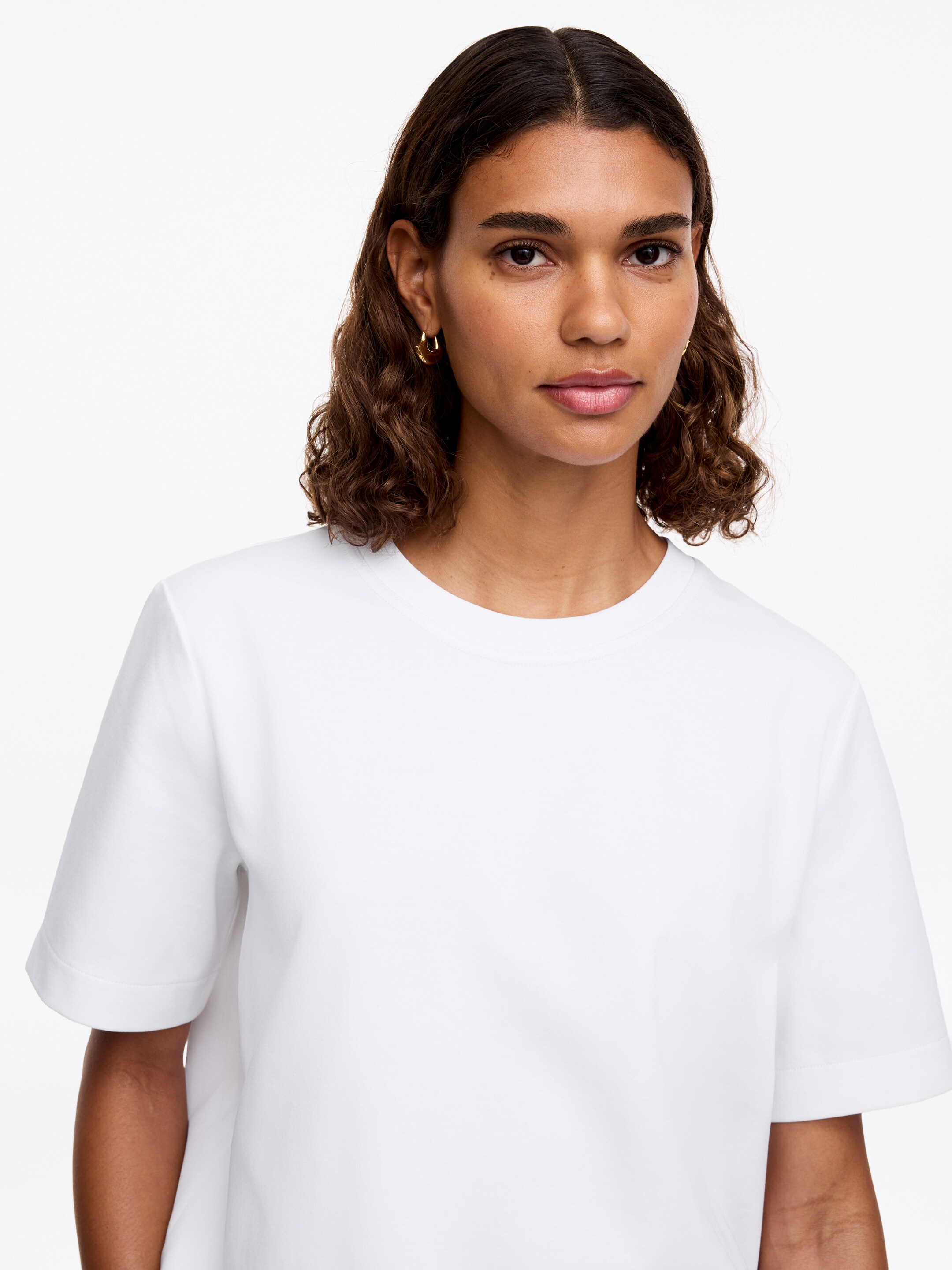 Signature Constructed T-Shirt - White - Regular fit - Women - StillMedia/Lookbook - 36