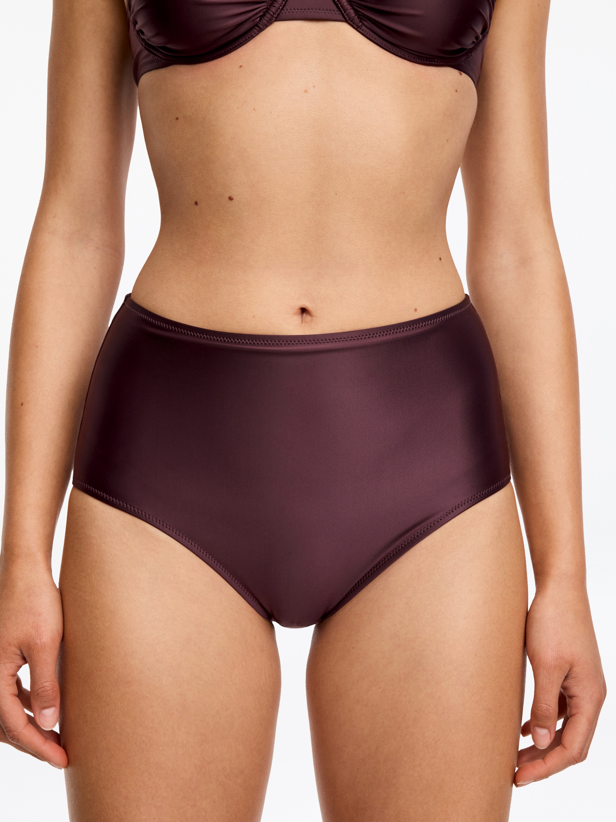 Shiny Bikini Briefs - Dark brown - Women - StillMedia/Lookbook - 4