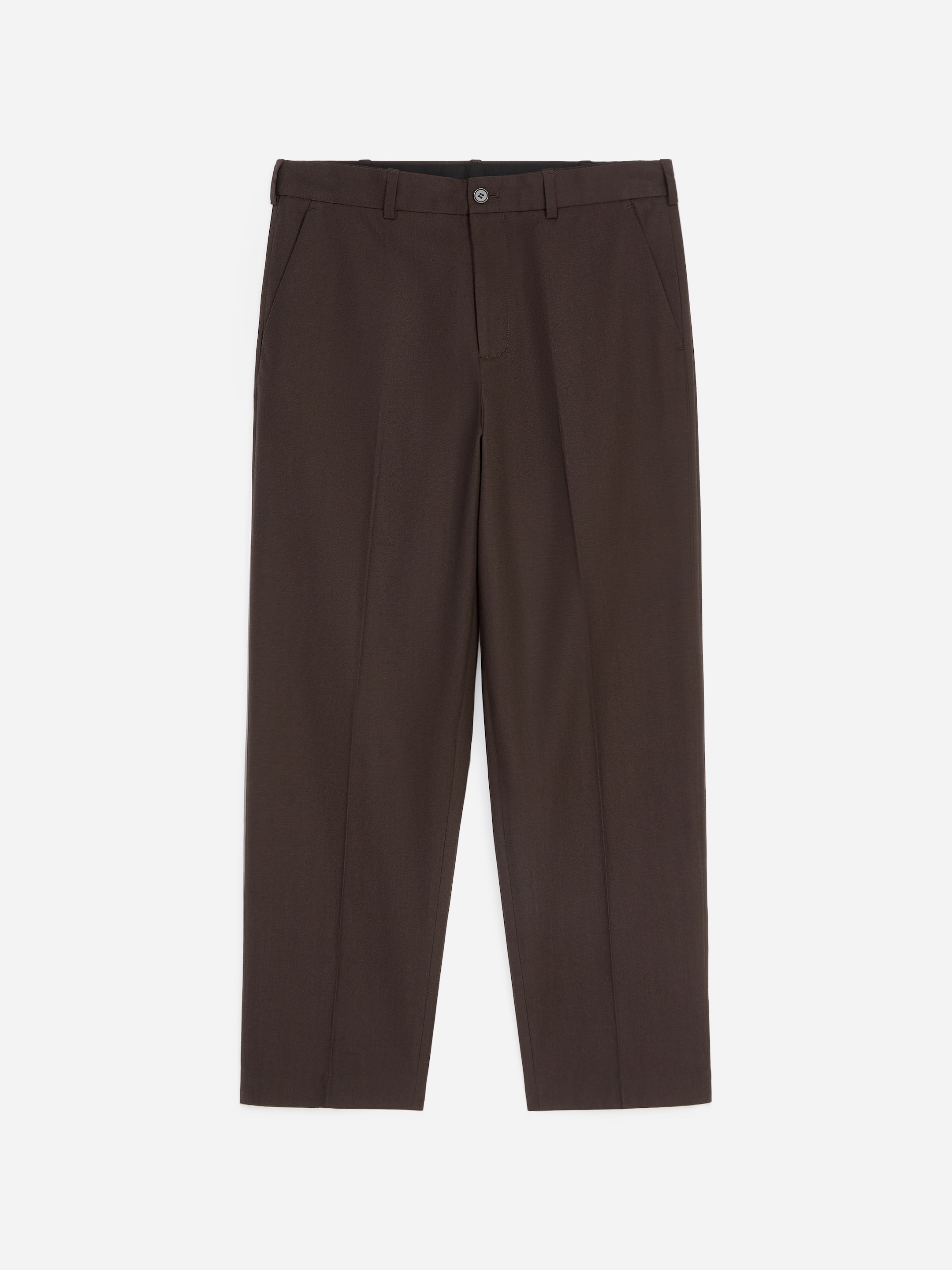 Relaxed Tailored Trousers - Dark Brown - Relaxed fit - men - StillMedia/DescriptiveStillLife - 1