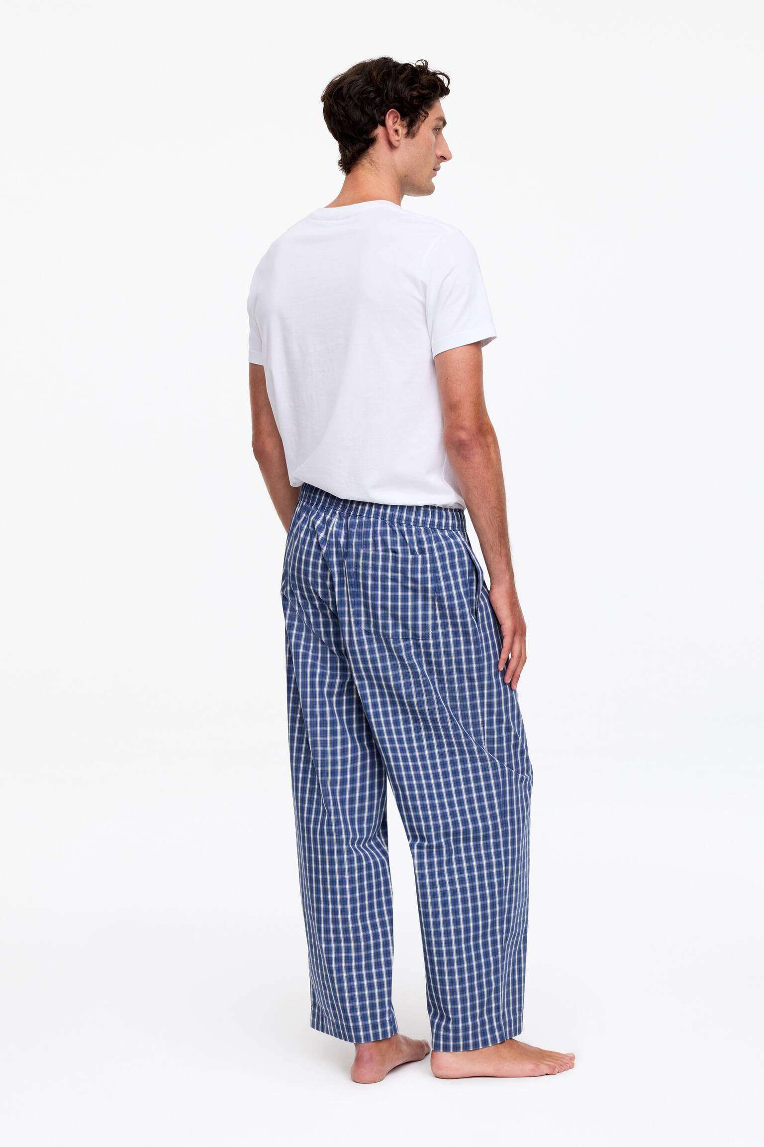 Pantalon de pyjama large - Bleu/Carreaux - 5