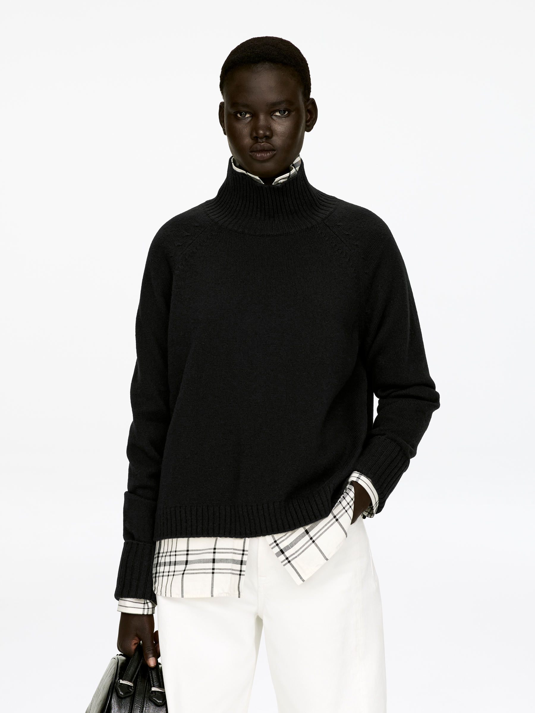 Roll-Neck Wool Jumper-#272627-16716