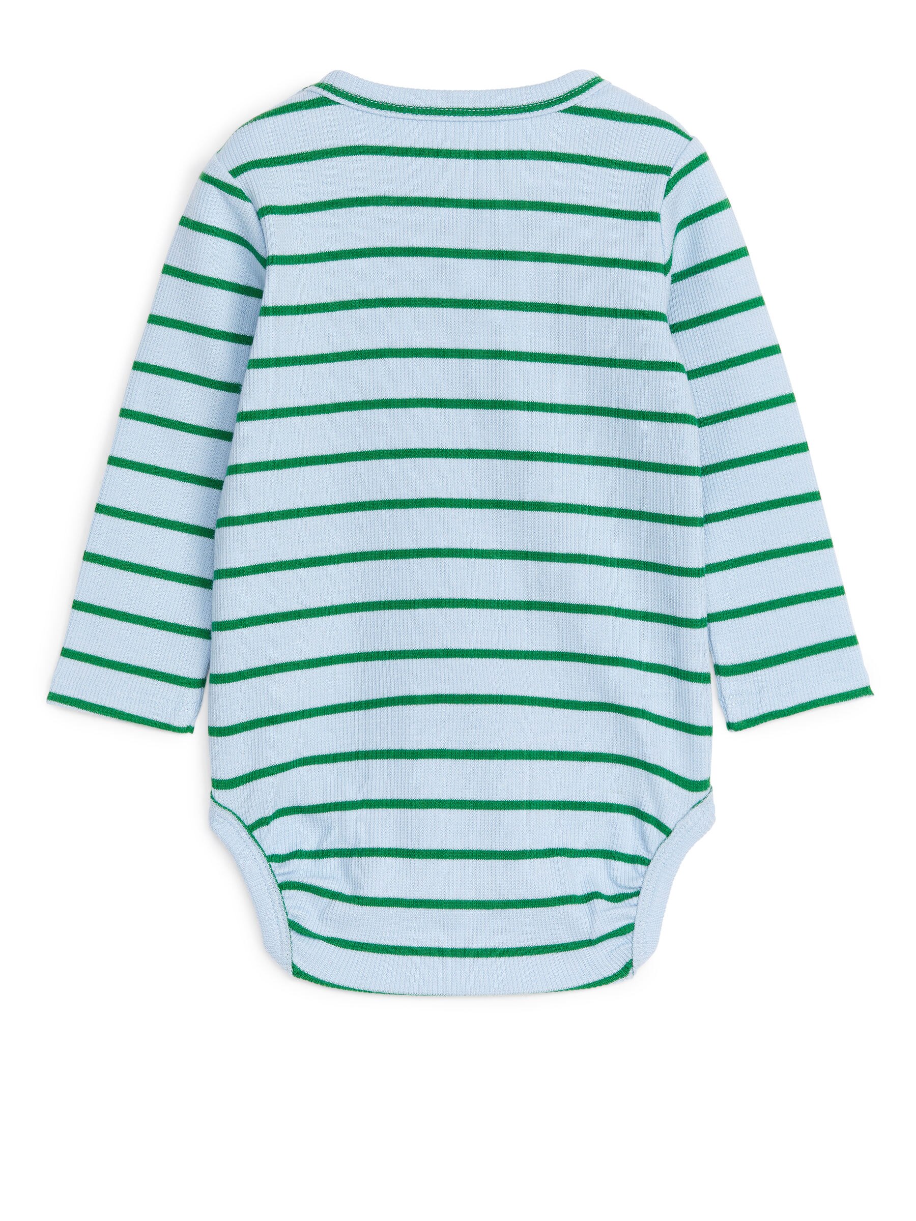 Gerippter Langarmbody - Hellblau/Grün - Kinder - StillMedia/DescriptiveStillLife - 2