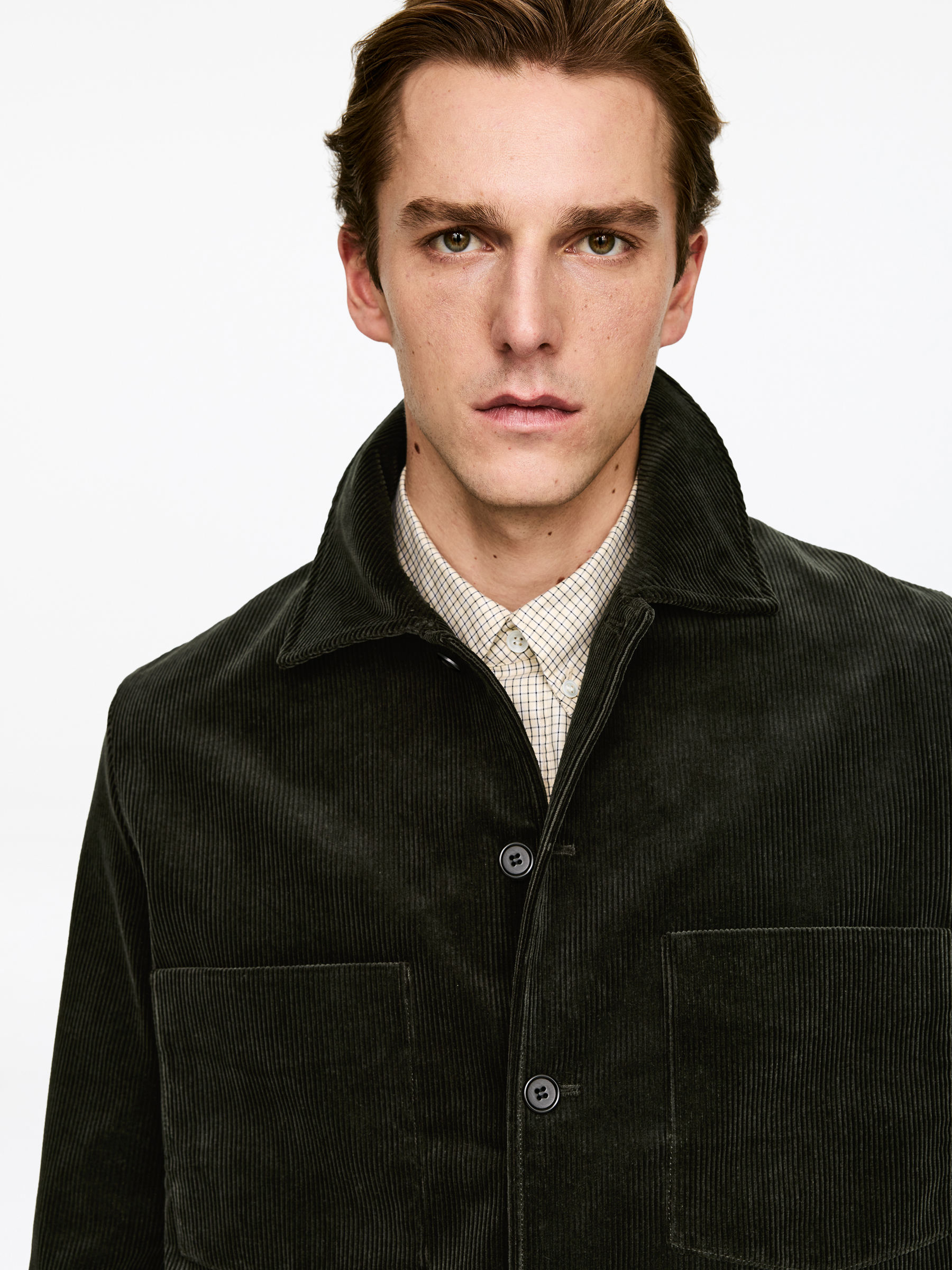 Corduroy Jacket - Dark Green - Regular fit - Men - StillMedia/Lookbook - 10