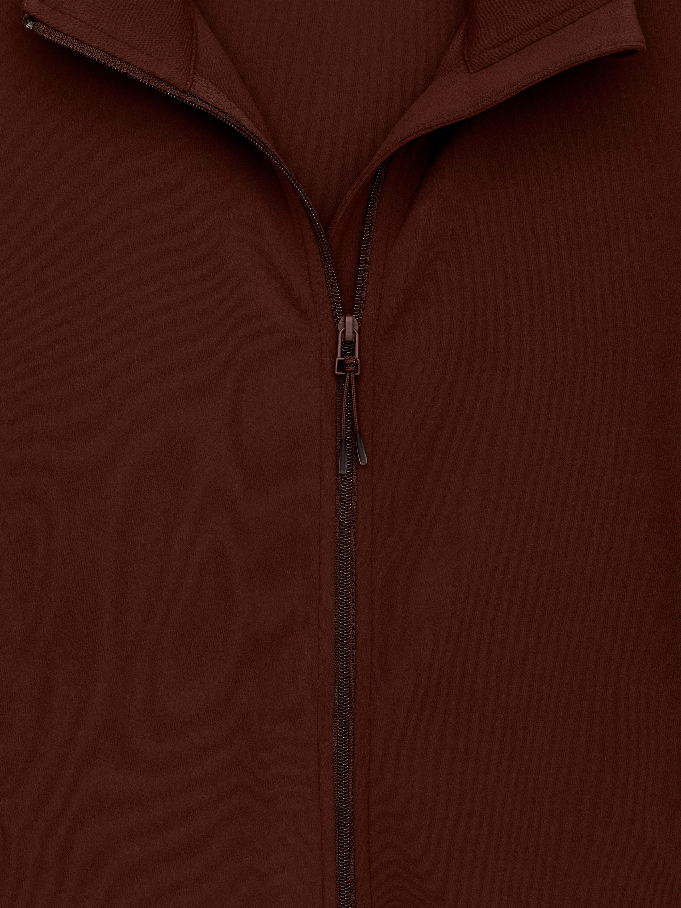 Soft Stretch Zip Jacket - Dark Brown - Slim fit - Women - StillMedia/DescriptiveDetail - 1