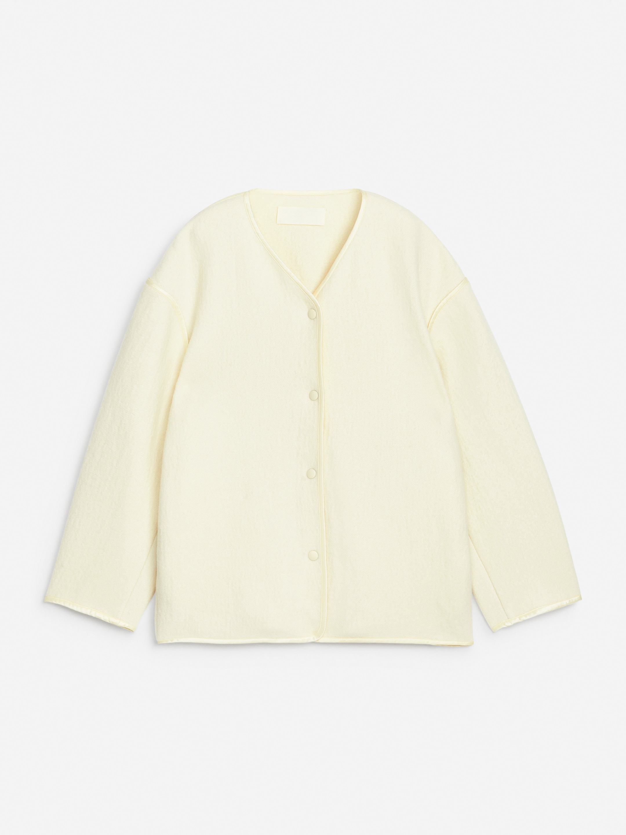 Visa större bild: Jacka i ullblandning - Vit - DAM | H&M FI 1