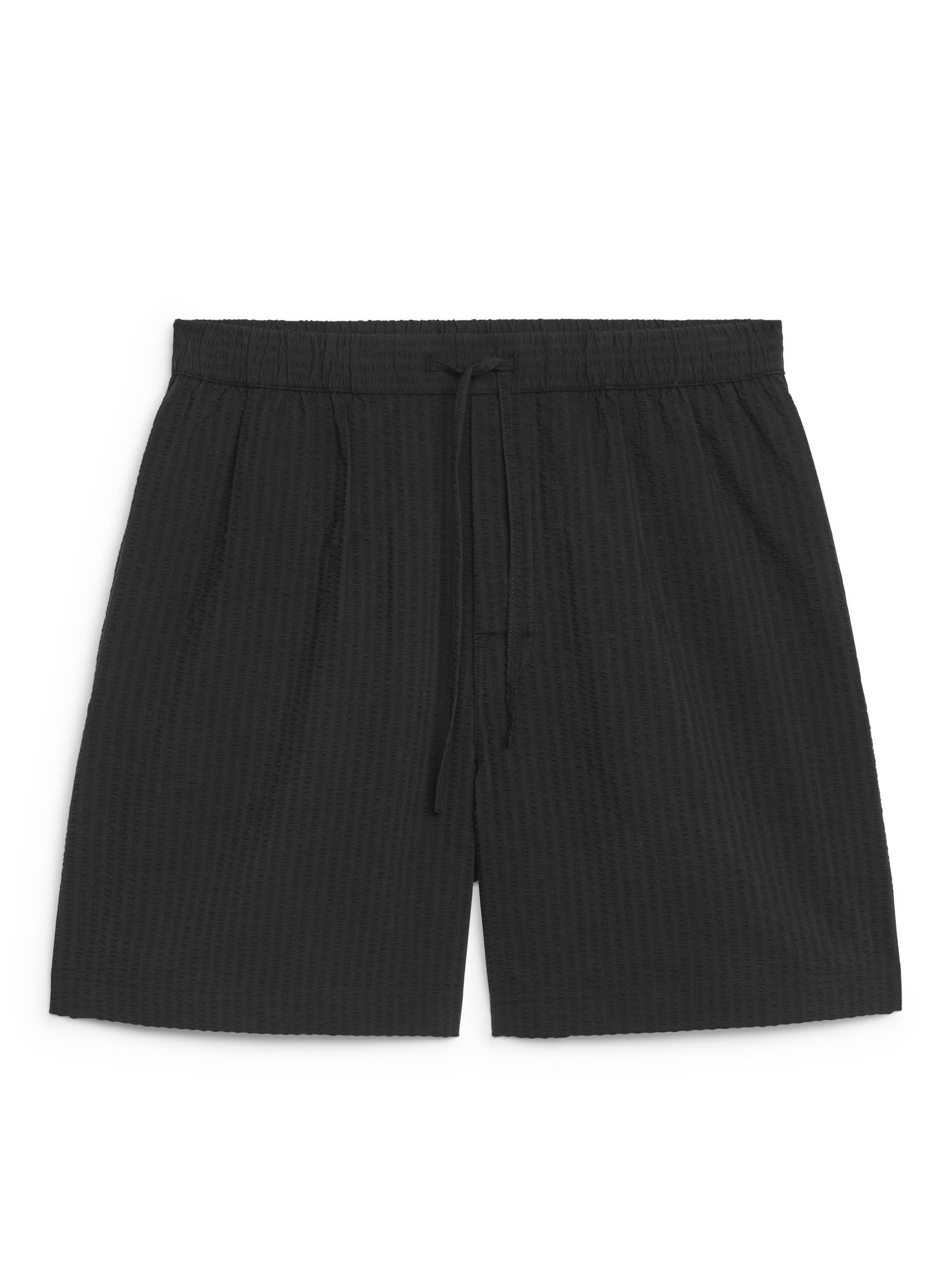 Seersucker-Shorts - Schwarz - Relaxed Fit - Herren - StillMedia/DescriptiveStillLife - 2