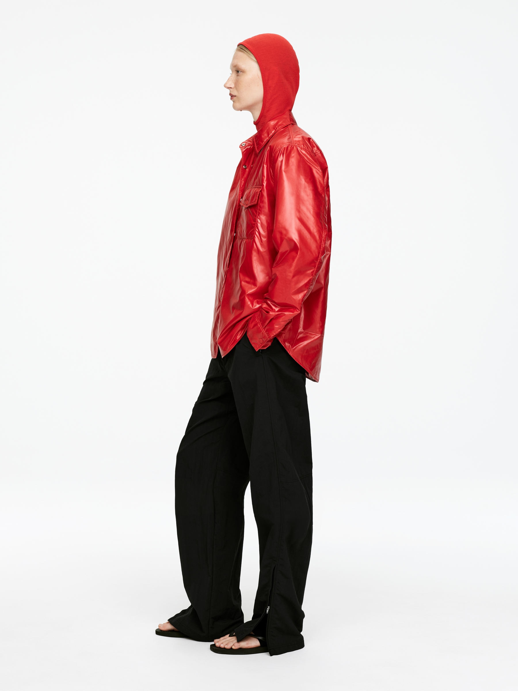 Nylon Overshirt - Red - Regular fit - Women - StillMedia/Lookbook - 6