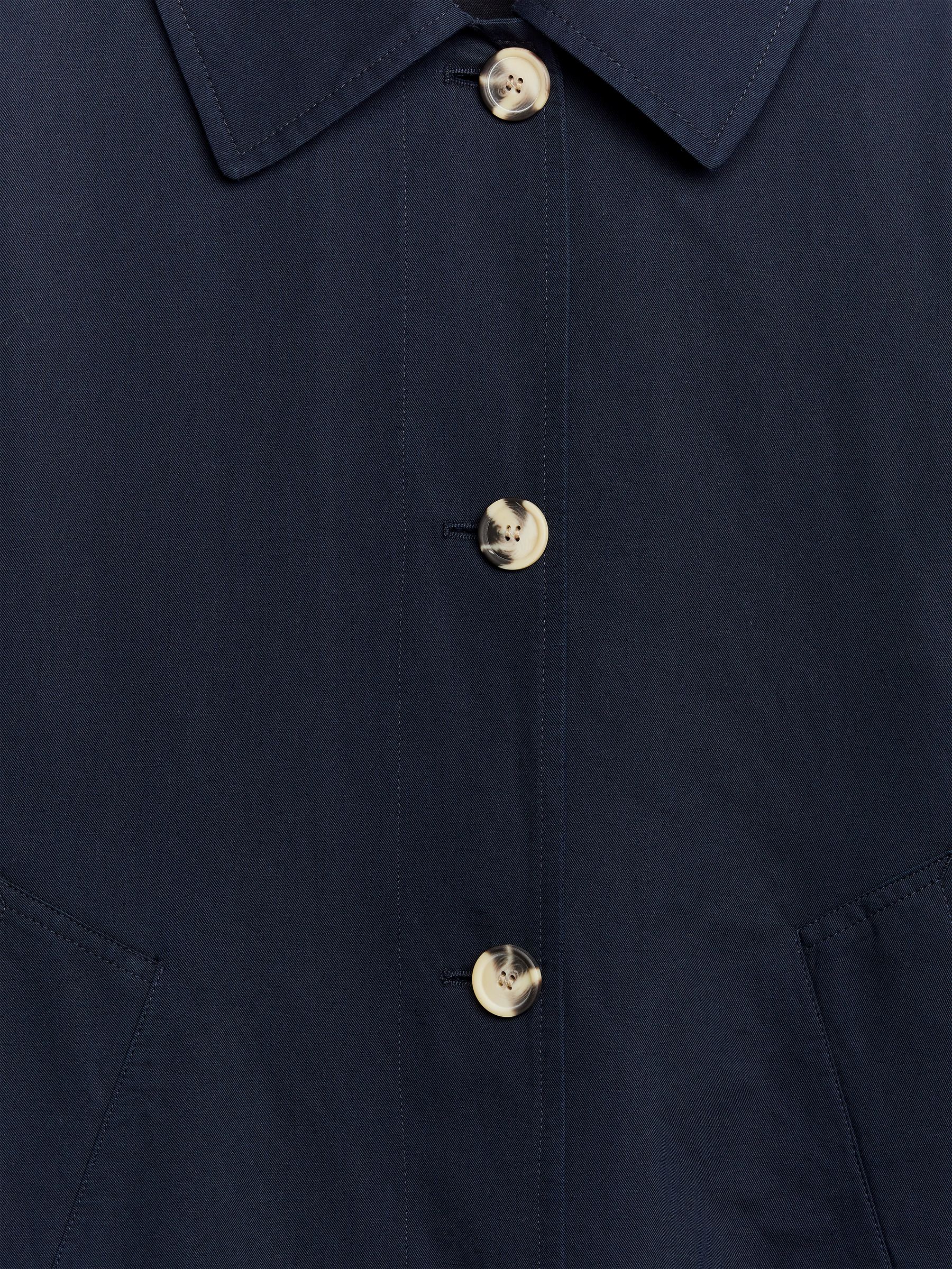 Cotton Linen Coat - Dark Blue - Loose fit - Women - StillMedia/DescriptiveDetail - 2