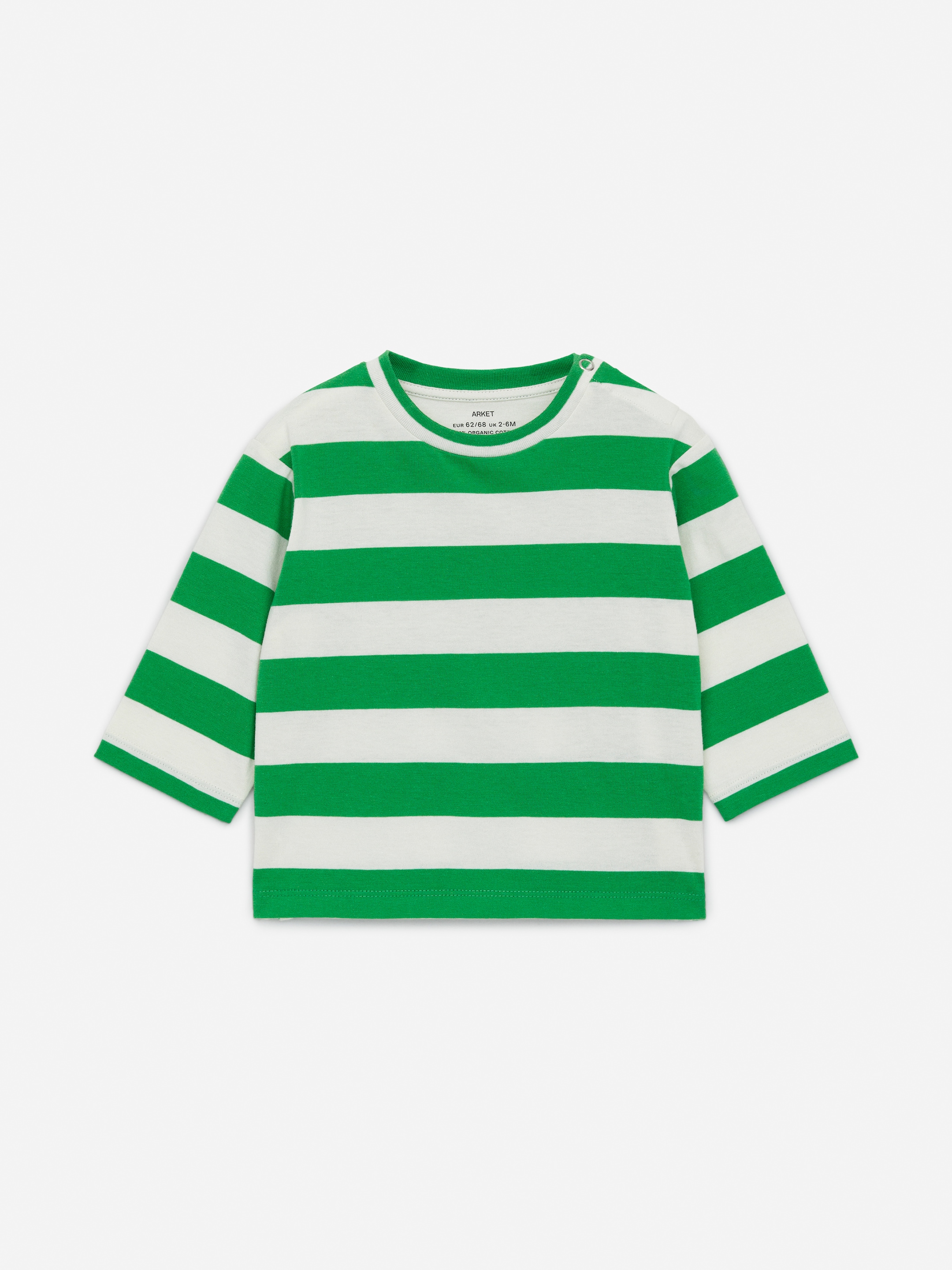 Größeres Bild anzeigen: Langarm-Oberteil - Weiß/Grün - Kids | H&M AT 1