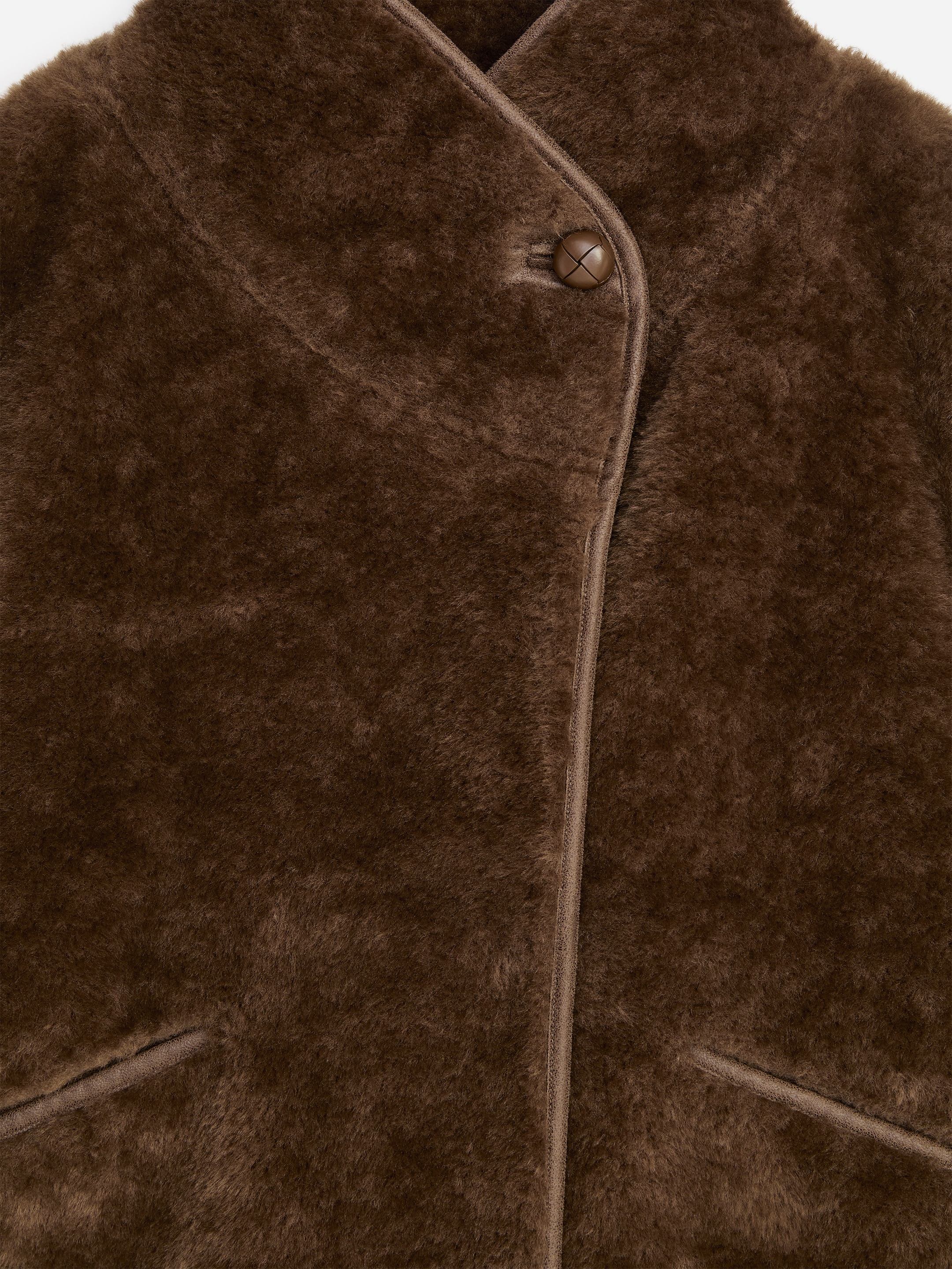Pile Stand-Collar Jacket - Dark Mole - Regular fit - women - StillMedia/DescriptiveDetail - 2