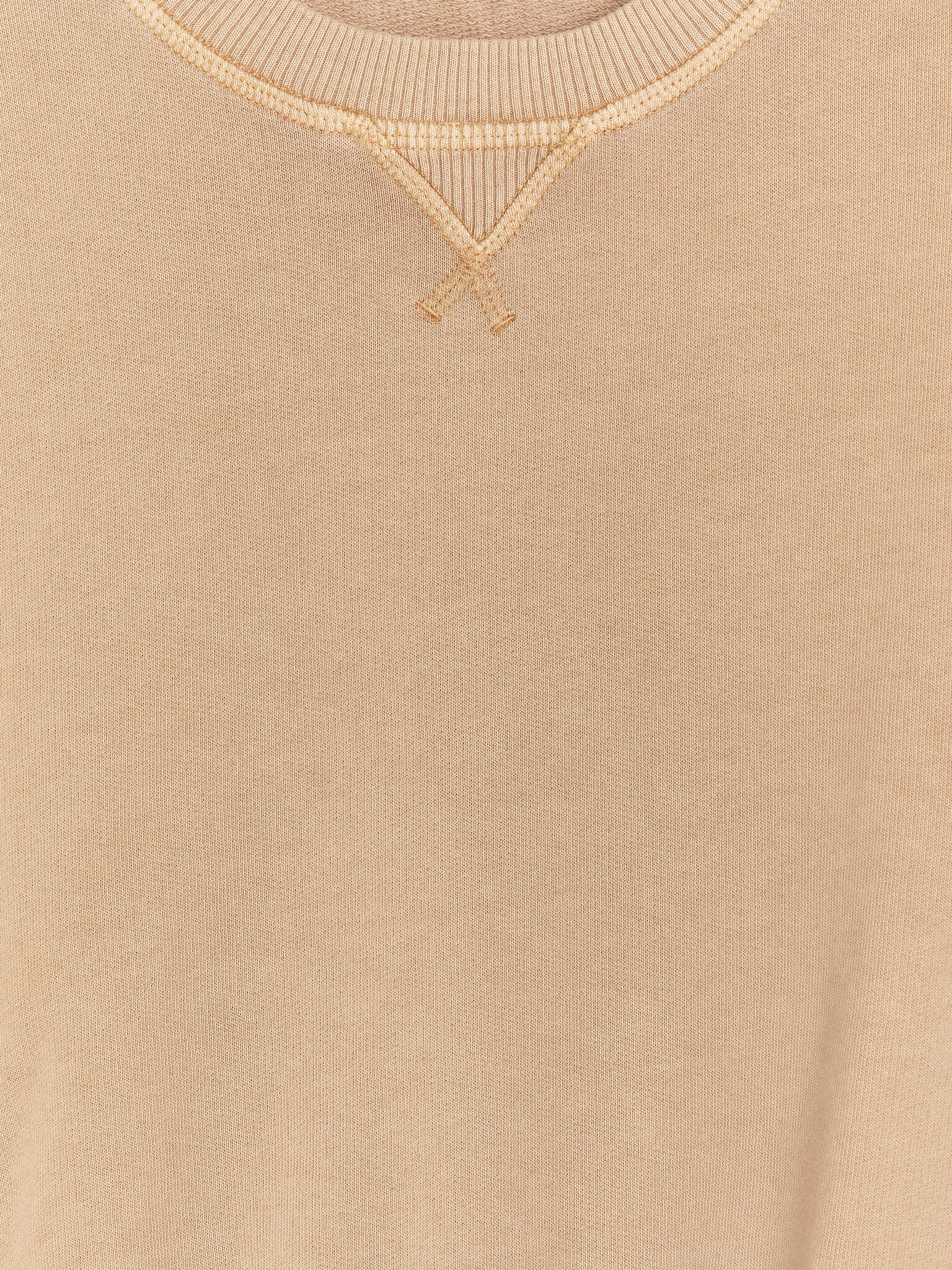 Relaxed Cotton Sweatshirt - Beige - 3