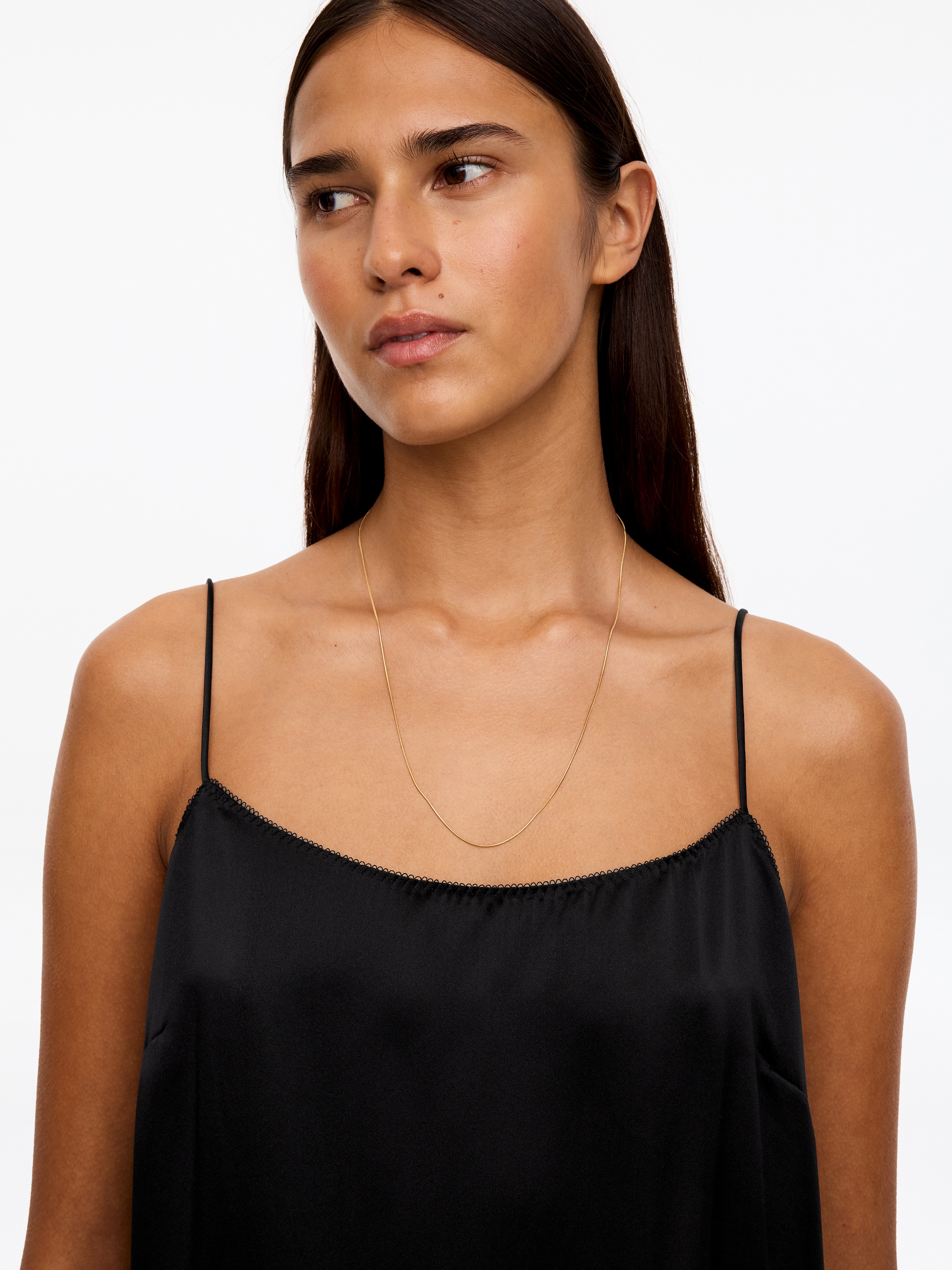 Silk slip dress - Black - Regular fit - women - StillMedia/Lookbook - 2
