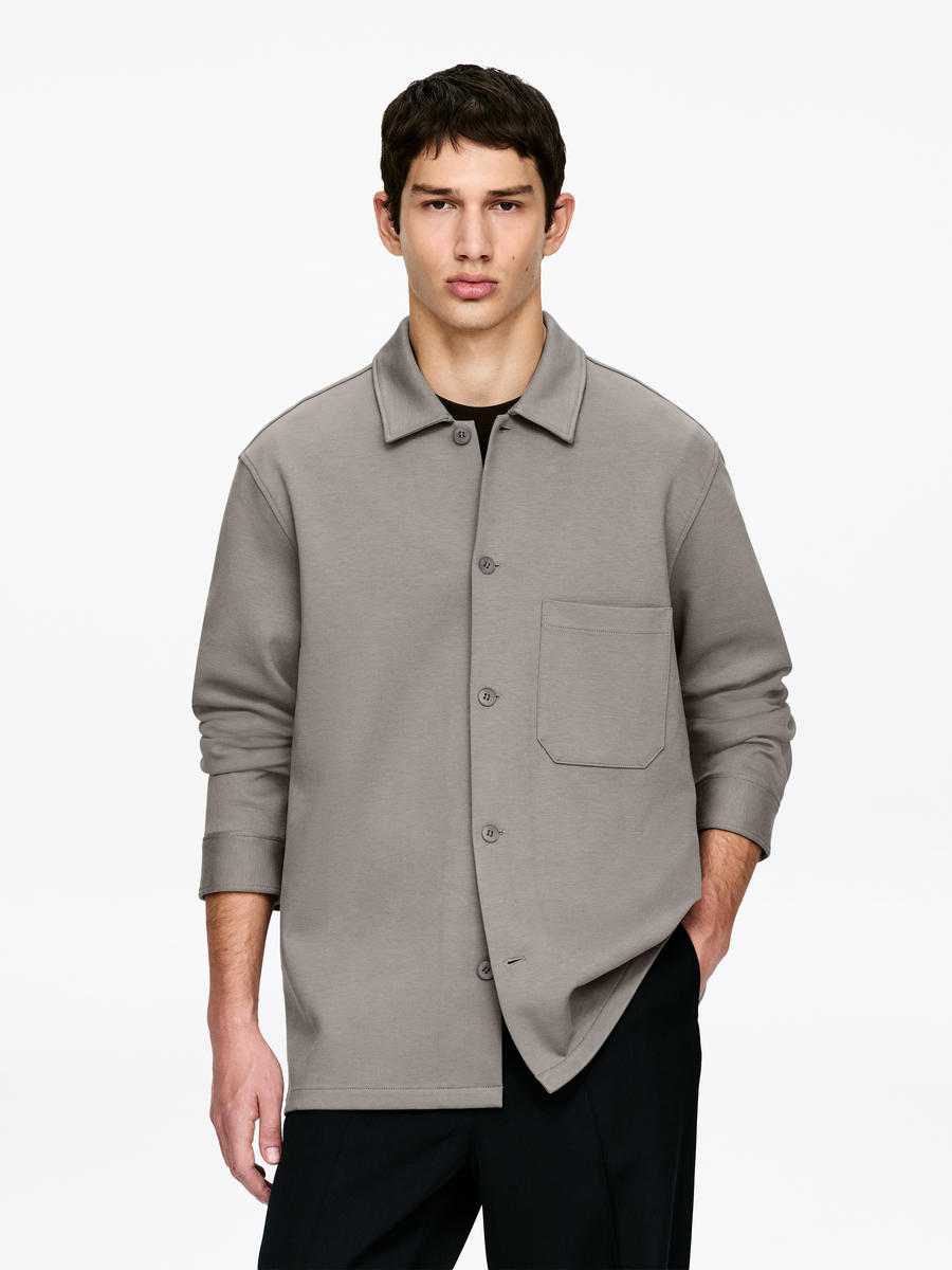 ARKET Men's  Jersey Overshirt Grey,  size XL