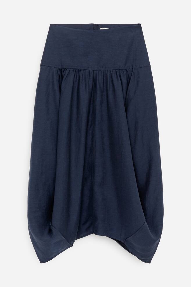 Balloon Midi Skirt - Dark Blue - 1