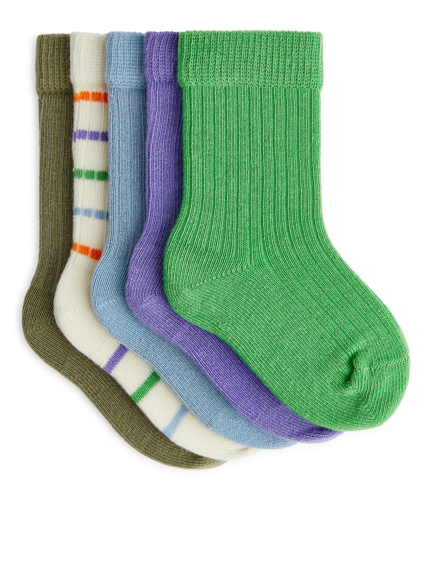 5 Paar Rippstricksocken für Babys - Grün/Mehrfarbig - Kinder - StillMedia/DescriptiveStillLife - 2