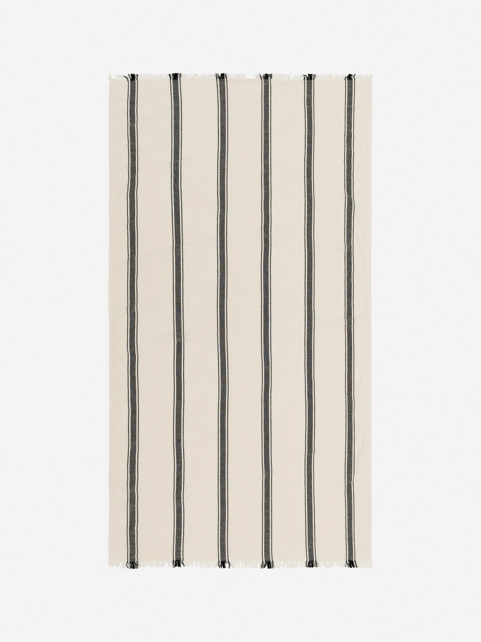 Asciugamano in cotone intessuto - Bianco sporco/Marrone - 5