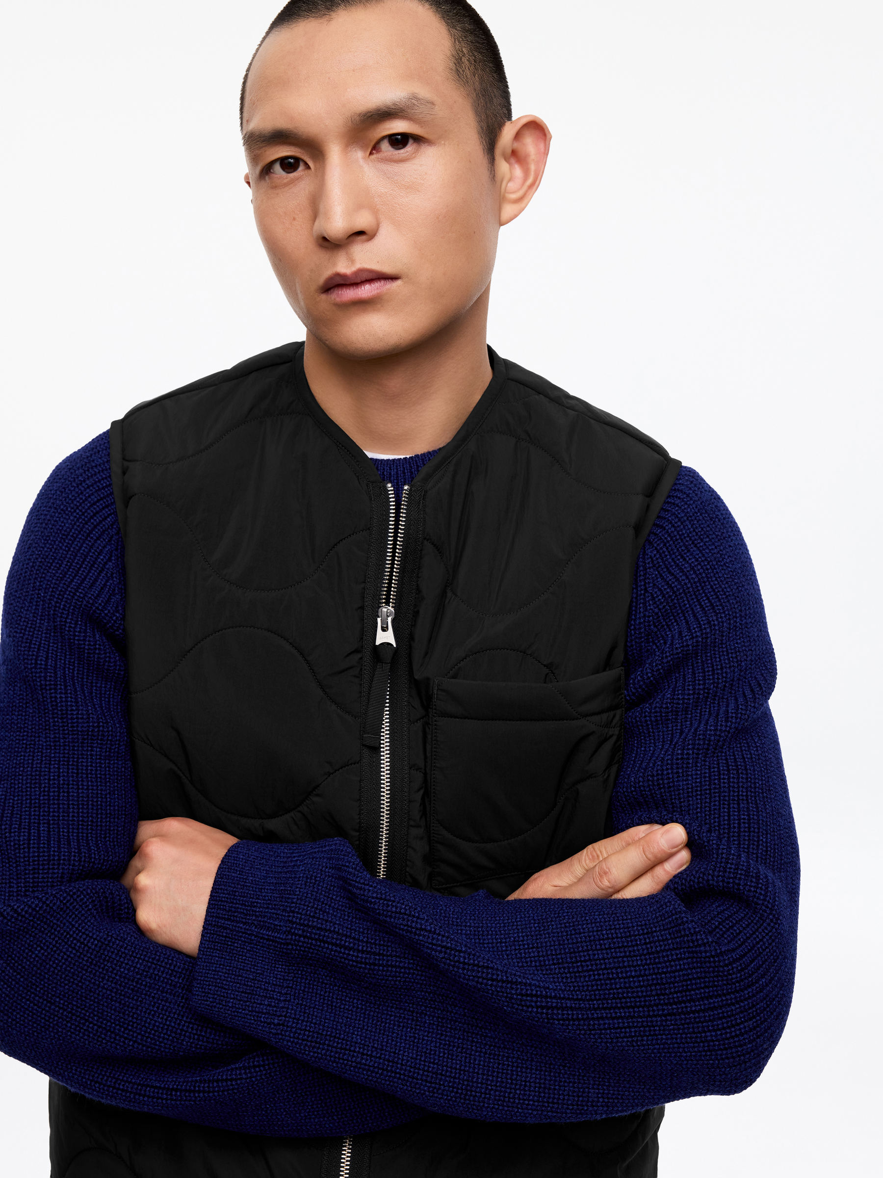 Gilet con imbottitura trapuntata 2-in-1 - Nero - Regular fit - Men - StillMedia/Lookbook - 47