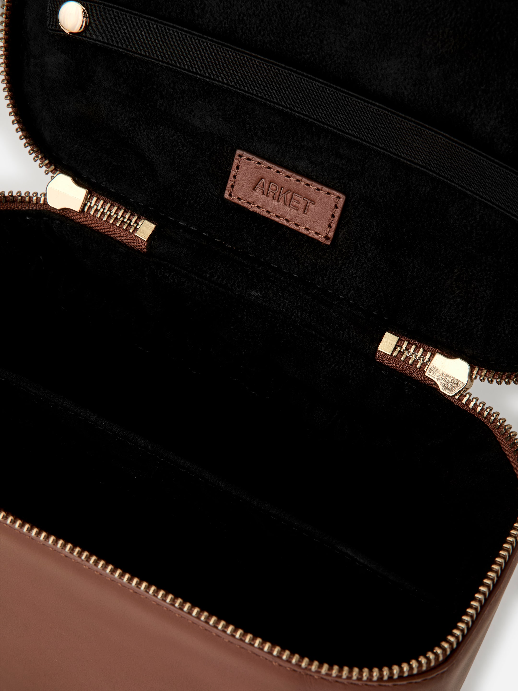 Kosmetiktasche aus Leder - Dunkelbeige - Damen - StillMedia/DescriptiveDetail - 5