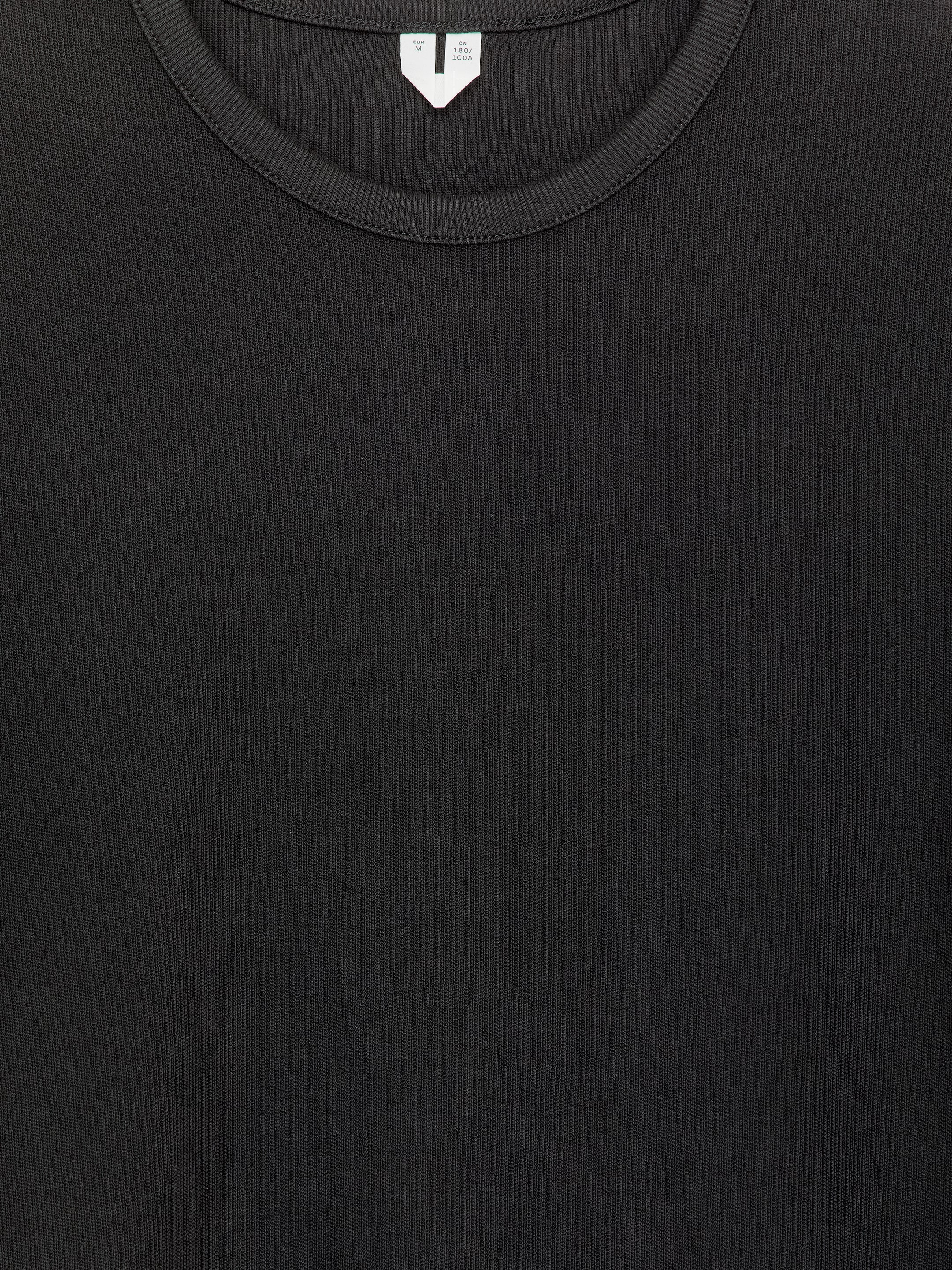 Fitted Cotton T-Shirt - Black - Slim fit - Men - StillMedia/DescriptiveDetail - 2