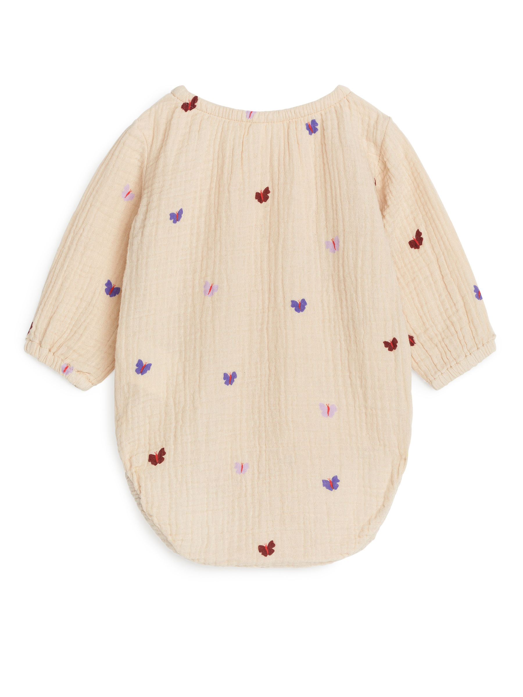 Pelele de muselina de algodón - Beige/mariposas - Corte holgado - Children - StillMedia/DescriptiveStillLife - 1
