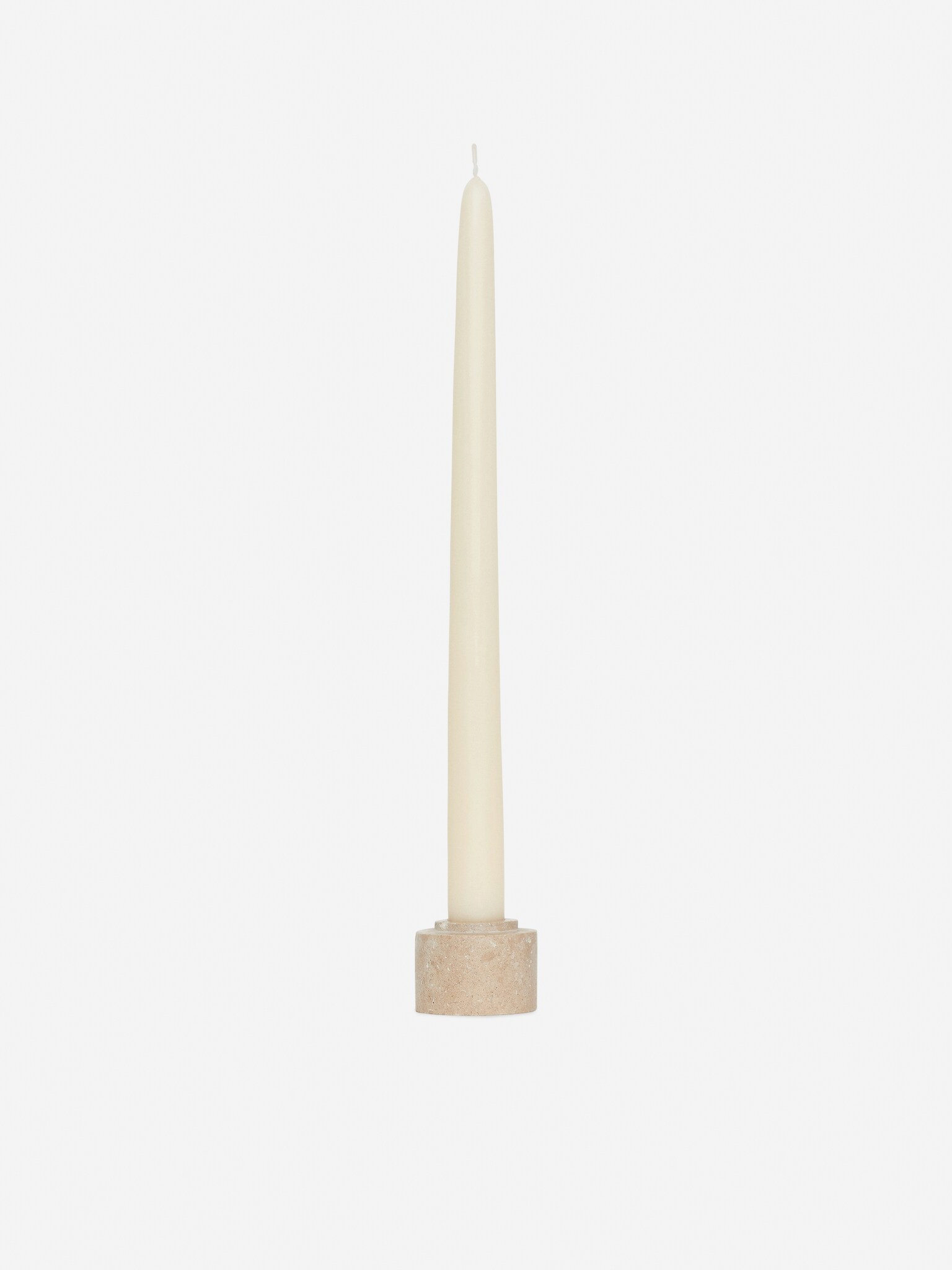 Tapered Candles Set of 6 - Off White/Dusty Pink/Burgundy - 2