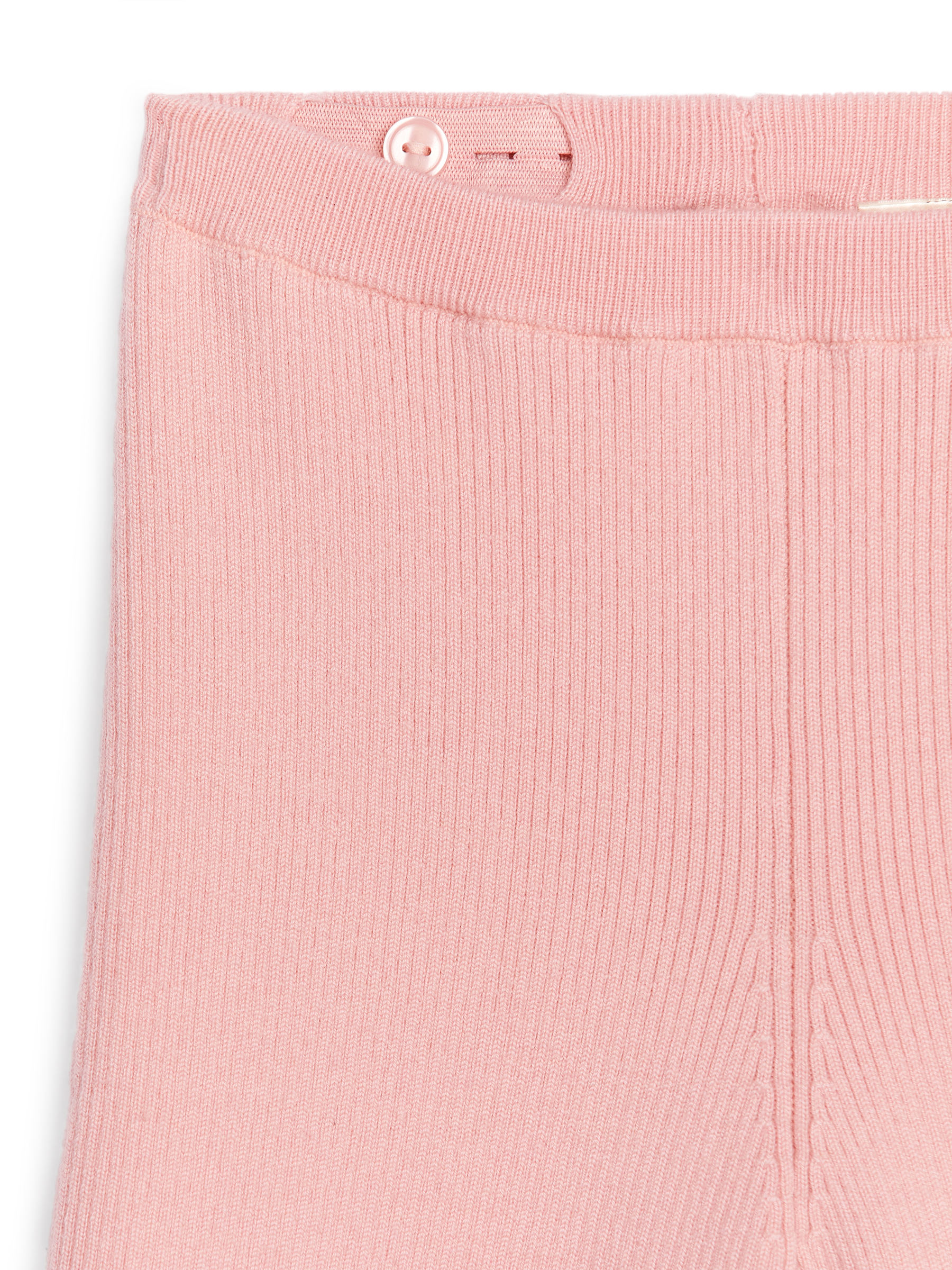 Wool-Blend Rib Leggings - Pink - Regular fit - Children - StillMedia/DescriptiveDetail - 1