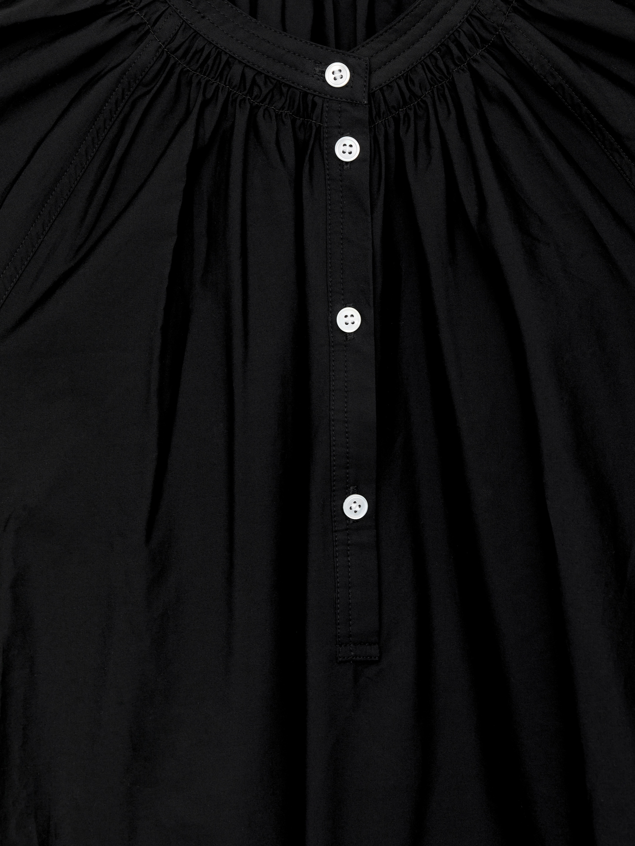 Cotton Midi Dress - Black - Loose fit - Women - StillMedia/DescriptiveDetail - 2