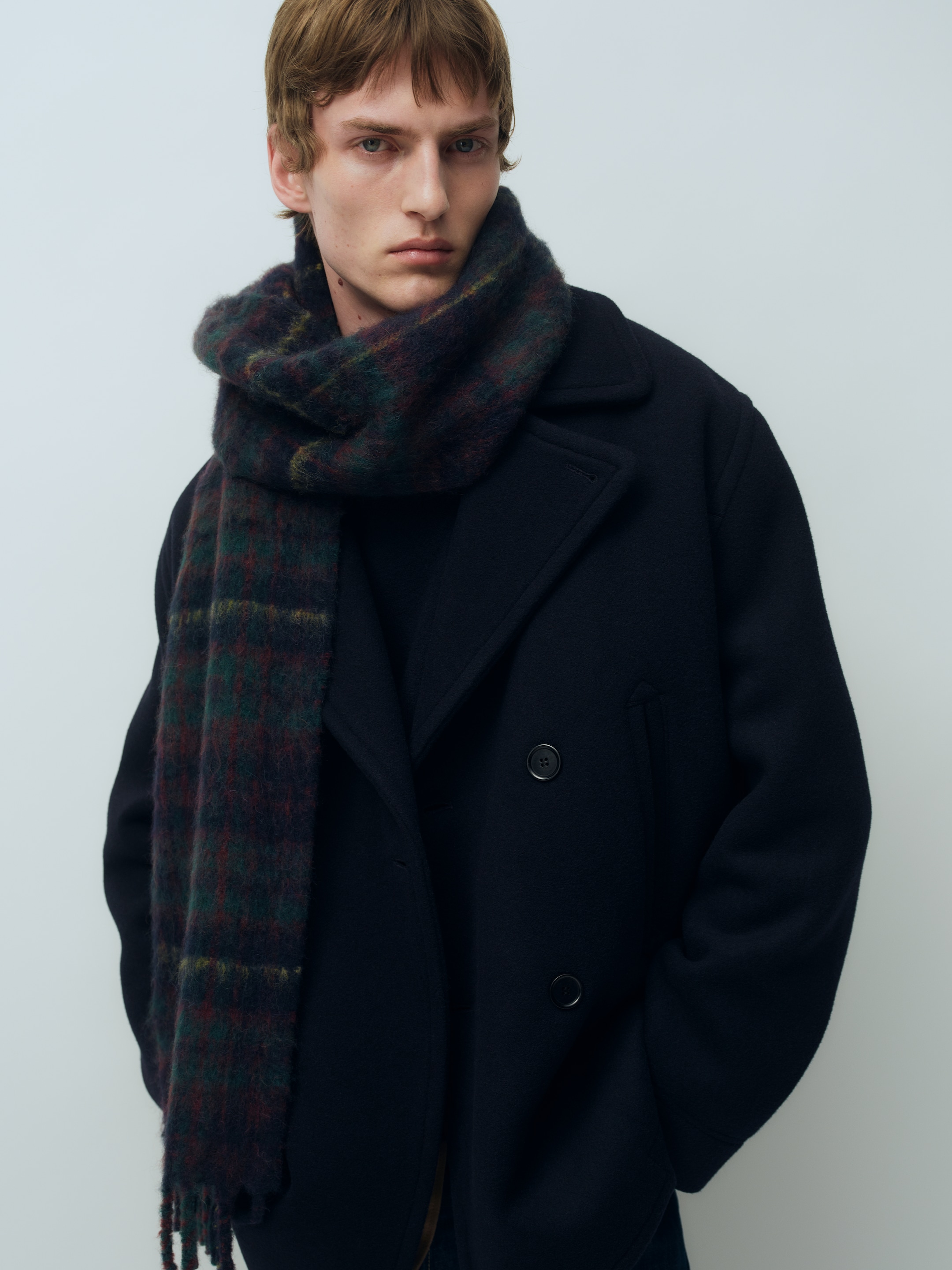 Wool-Blend Pea Coat - Dark Blue - Relaxed fit - men - StillMedia/Environmental - 1