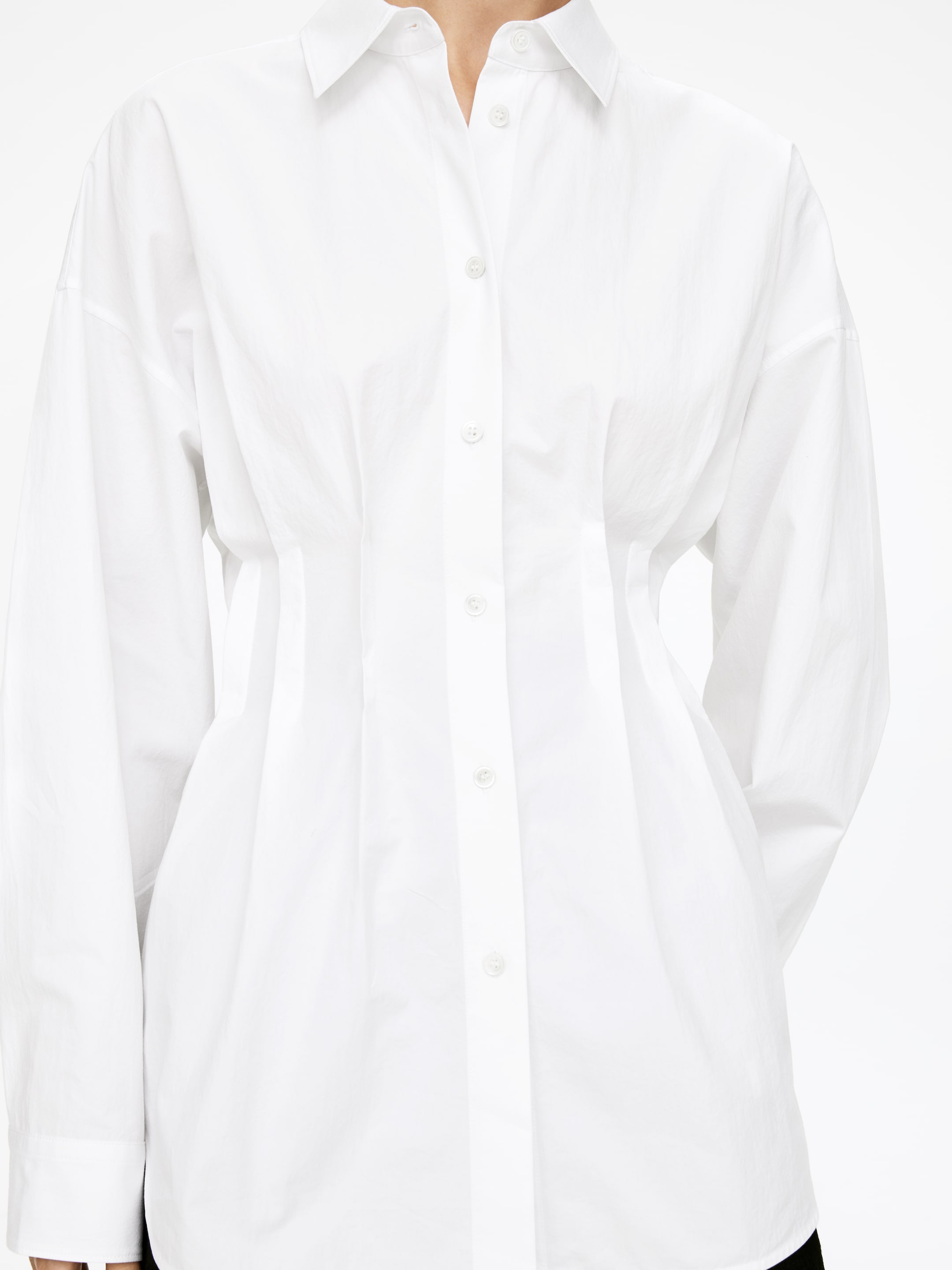 Visa större bild: Blus med veck - Vit - DAM | H&M SE 4