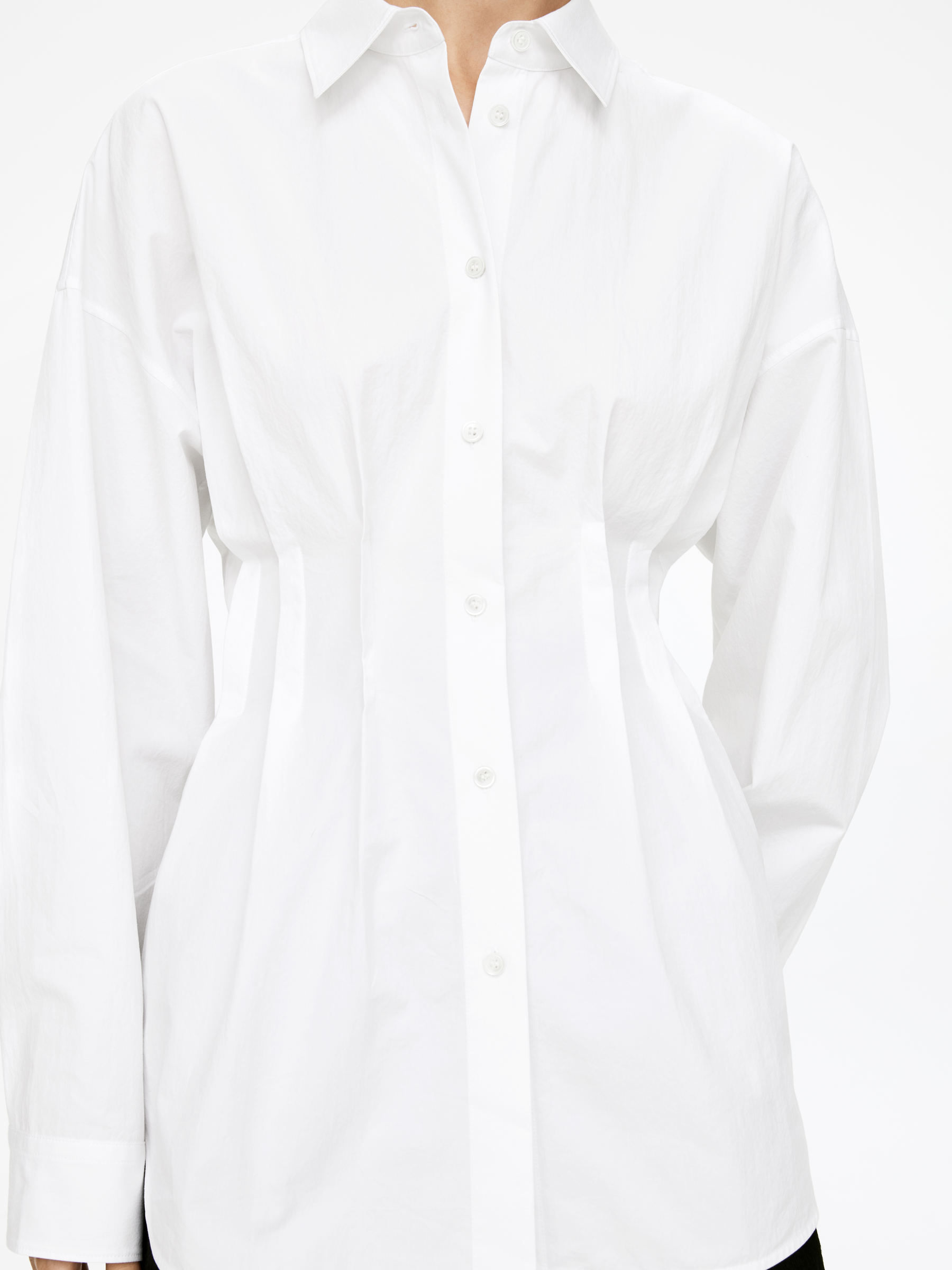 Chemisier plissé - Blanc - Regular fit - Femme - StillMedia/Lookbook - 6