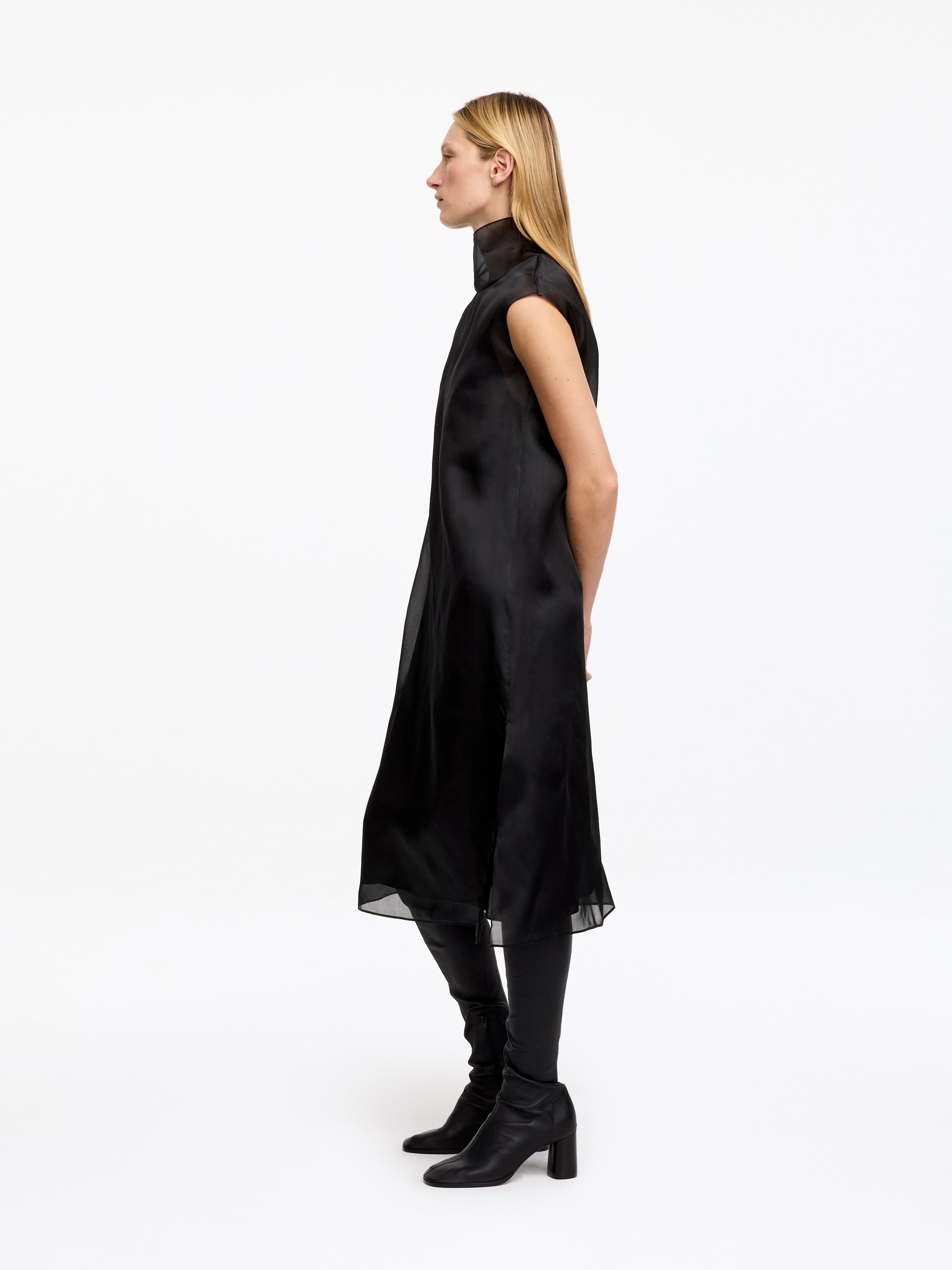 Silk Organza Dress - Black - Regular fit - women - StillMedia/Lookbook - 2