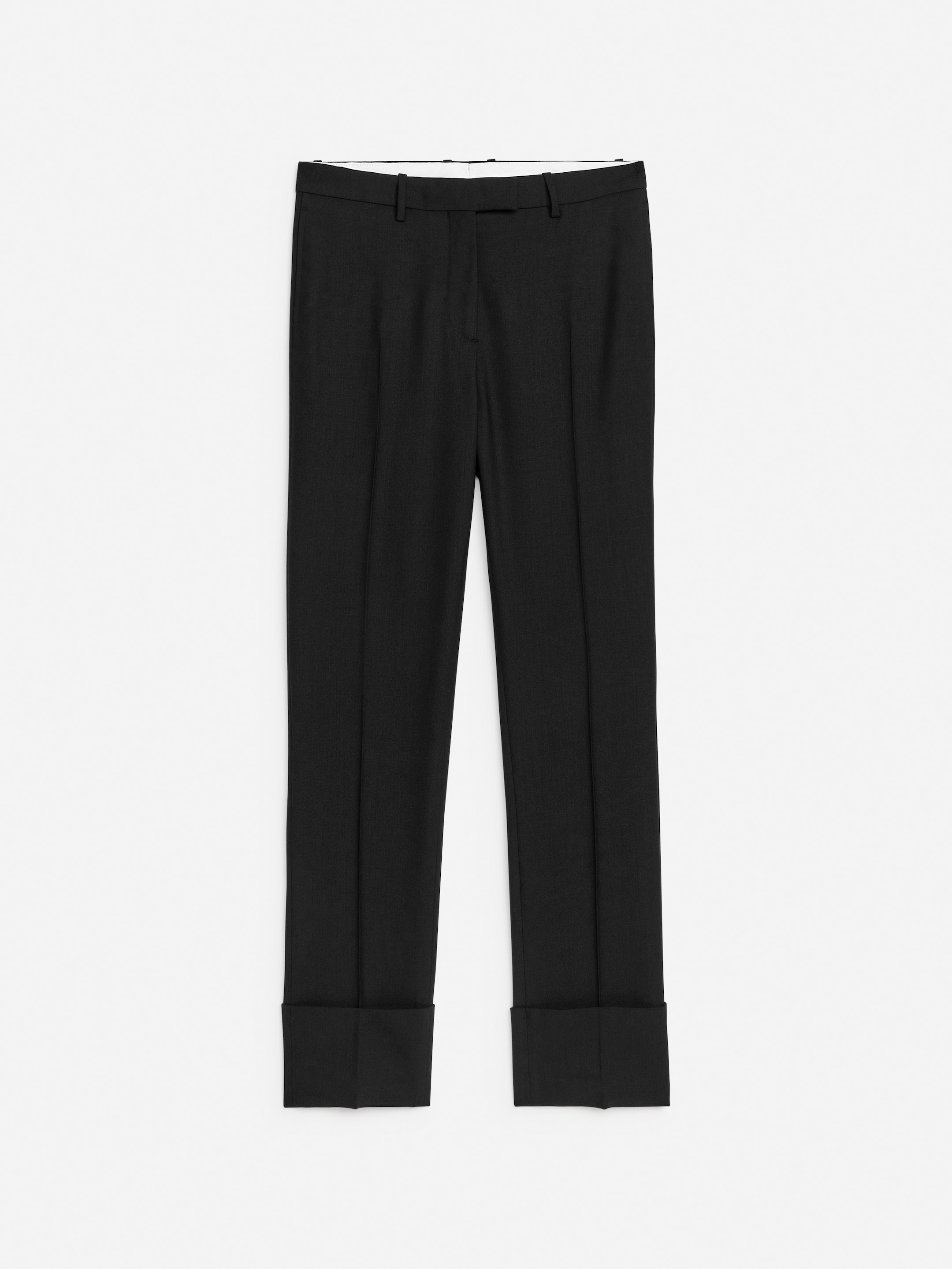 Pantalones sastre slim-Black-13272