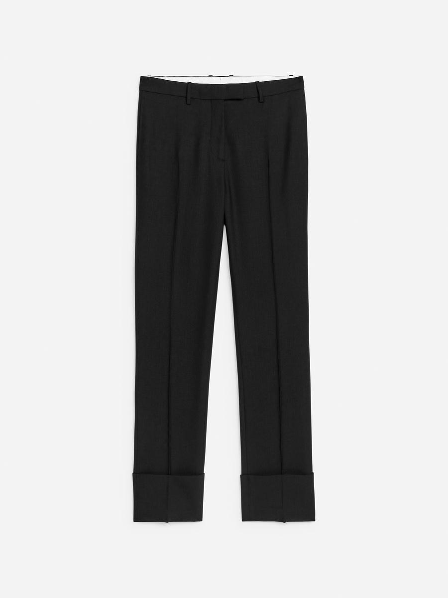 ARKET Women's  Slim Tailored Trousers Black,  size 44