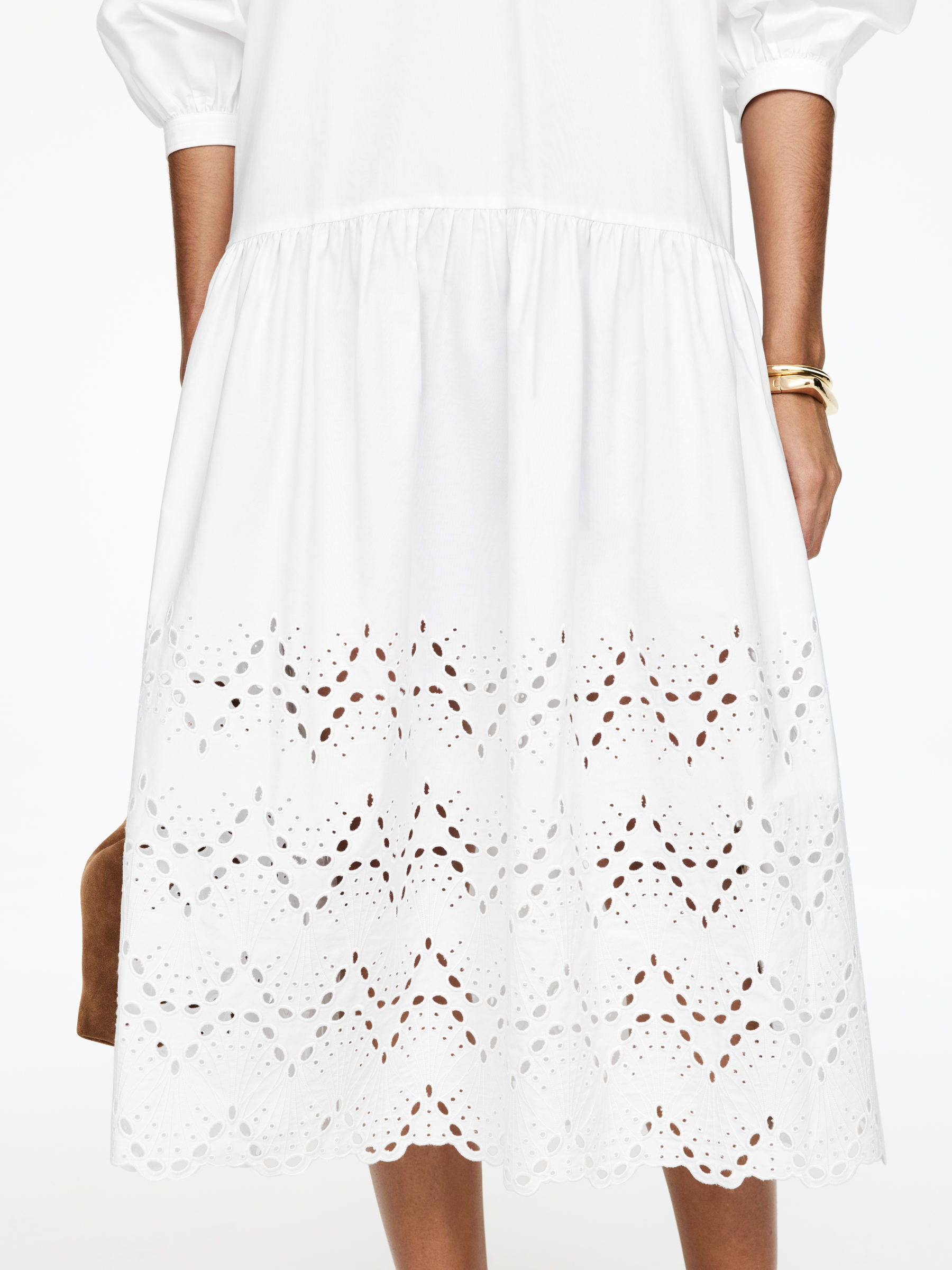 Embroidered Dress - White - Regular fit - Women - StillMedia/Lookbook - 5