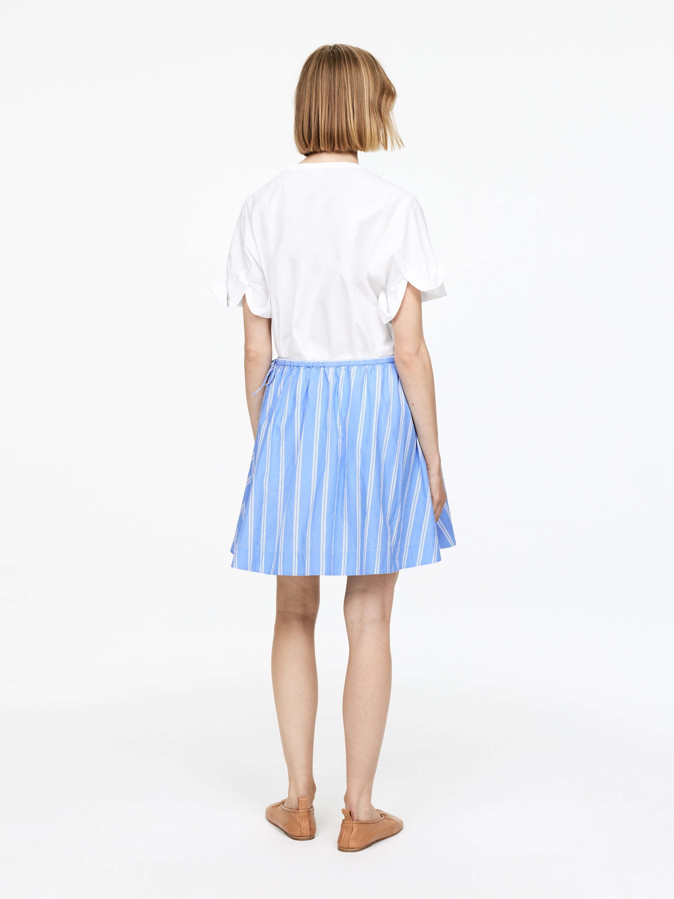 Größeres Bild anzeigen: Minirock aus Baumwolle - Blau/Weiß - Ladies | H&M AT 3