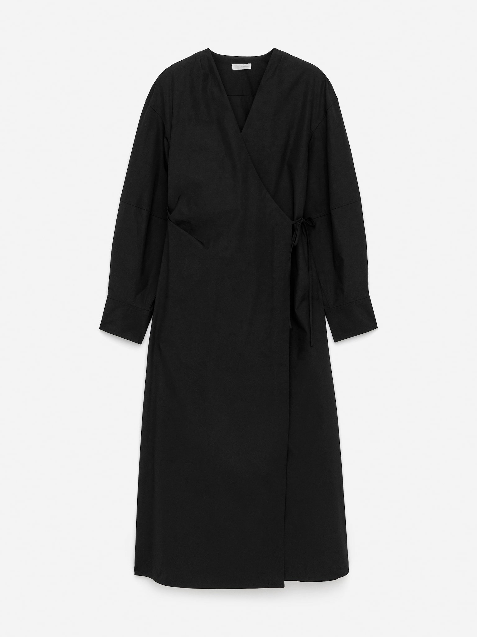 Wickelkleid aus Baumwolle - Schwarz/Weiß - 2