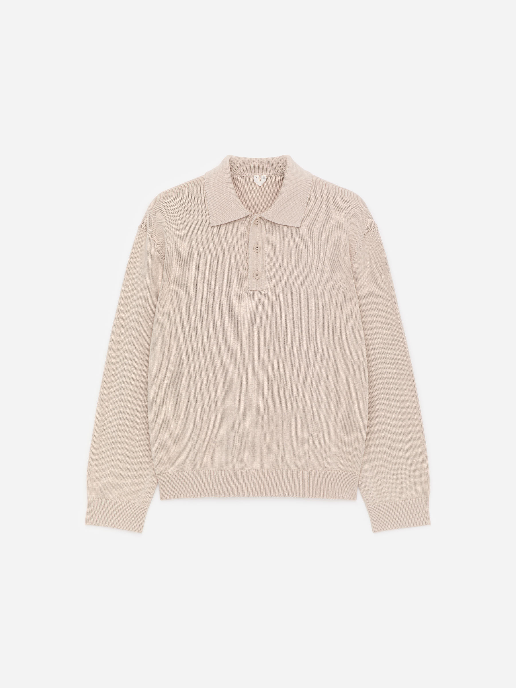 Cotton Lyocell Polo Shirt - Beige - Regular fit - Men - StillMedia/DescriptiveStillLife - 1