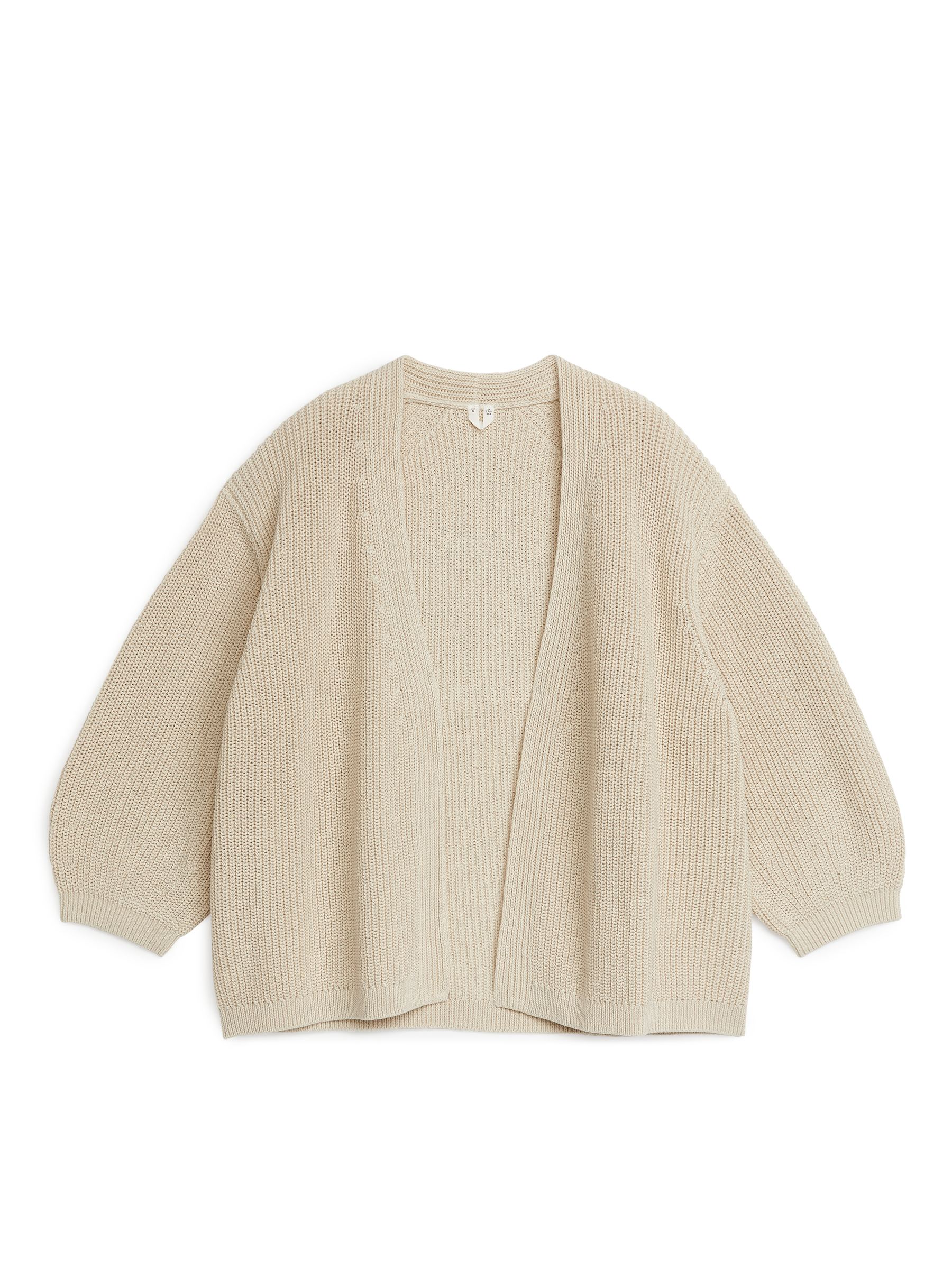 Cardigan in cotone - Beige chiaro - Relaxed fit - Women - StillMedia/DescriptiveStillLife - 1