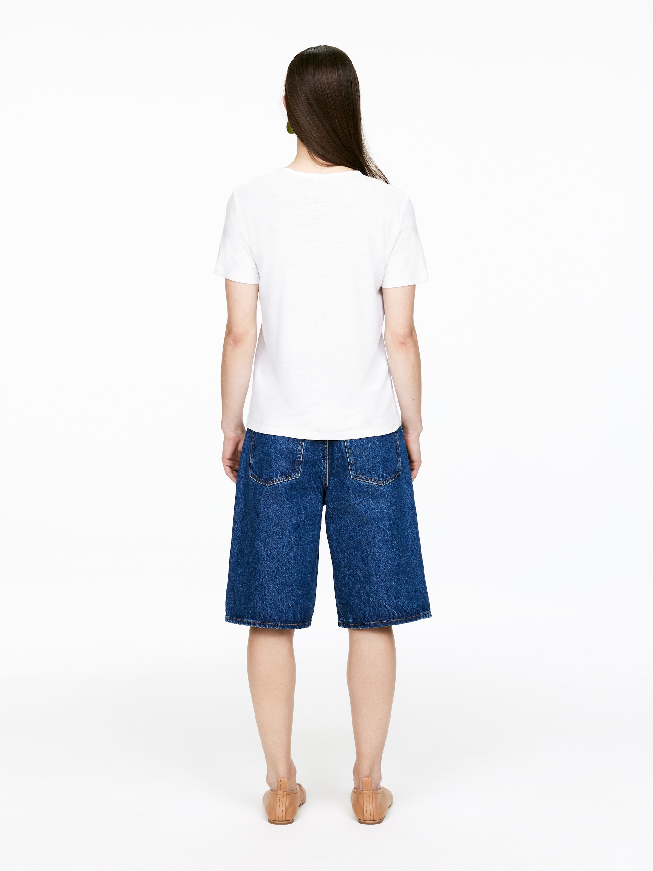 Grösseres Bild ansehen: T-Shirt aus Leinenmischung - Weiß - DAMEN | H&M CH 4