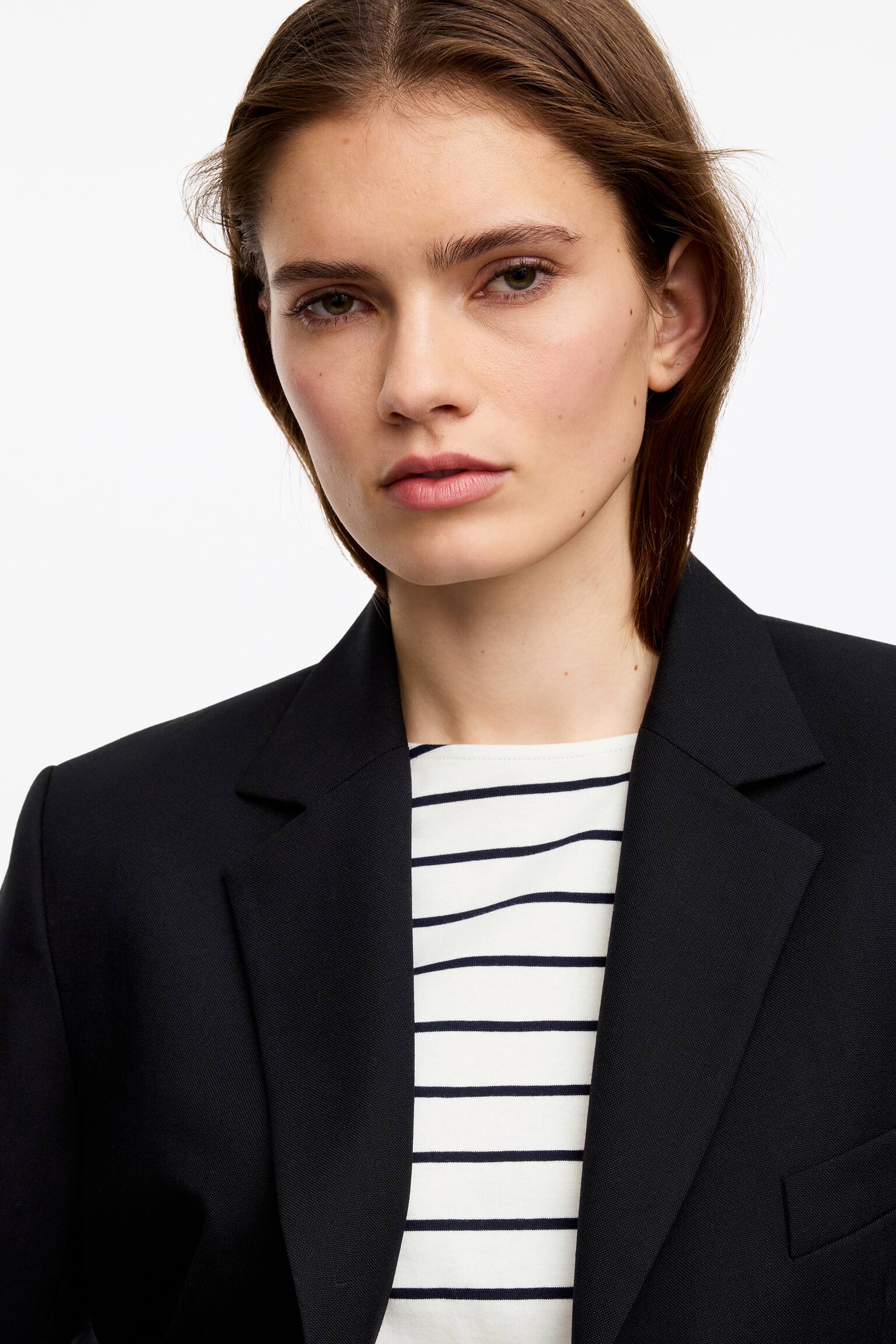 T-shirt a maniche lunghe - Bianco/Blu scuro - 5