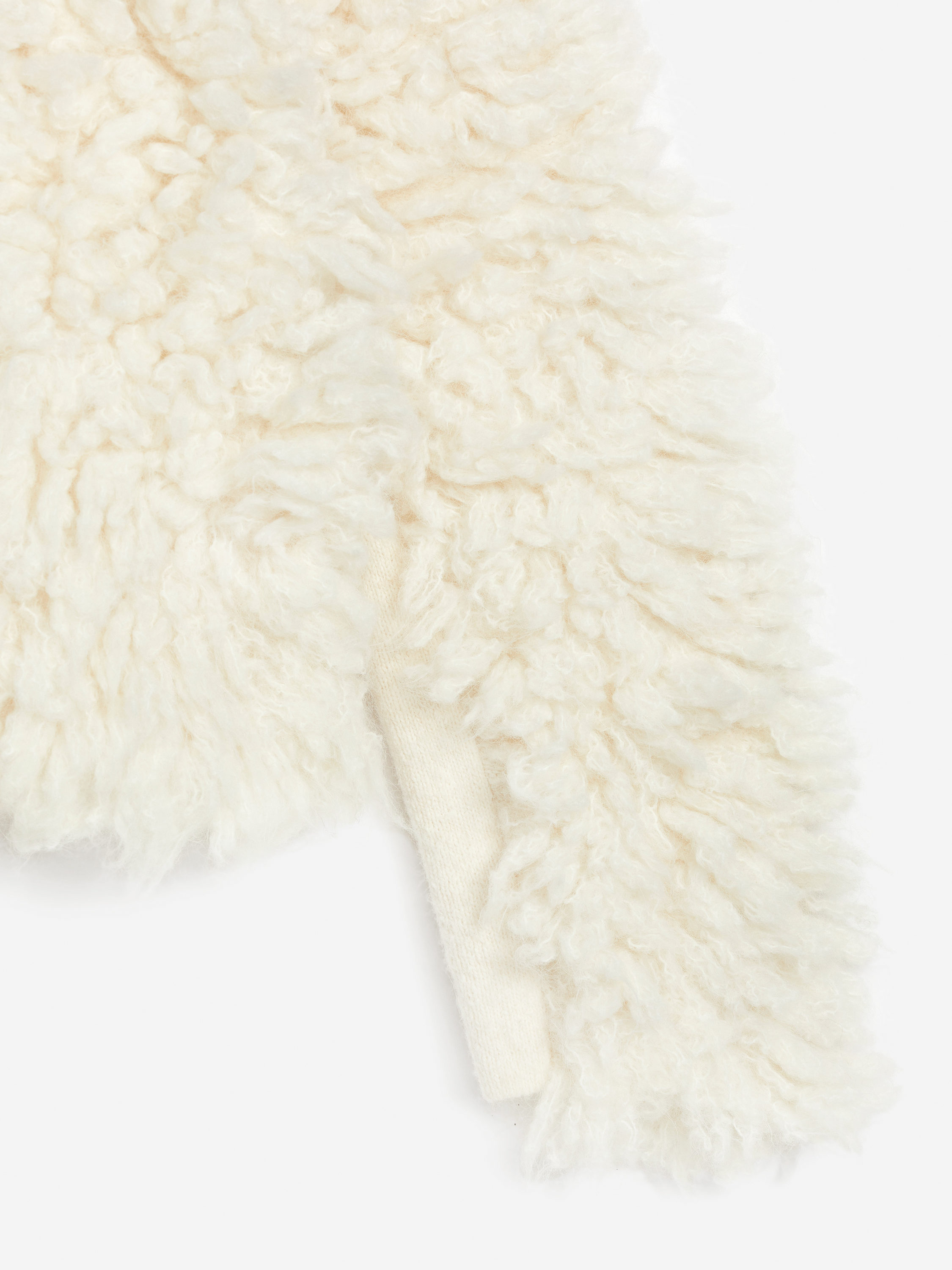 Faux Fur Cardigan - Off White - Regular fit - Women - StillMedia/DescriptiveDetail - 2