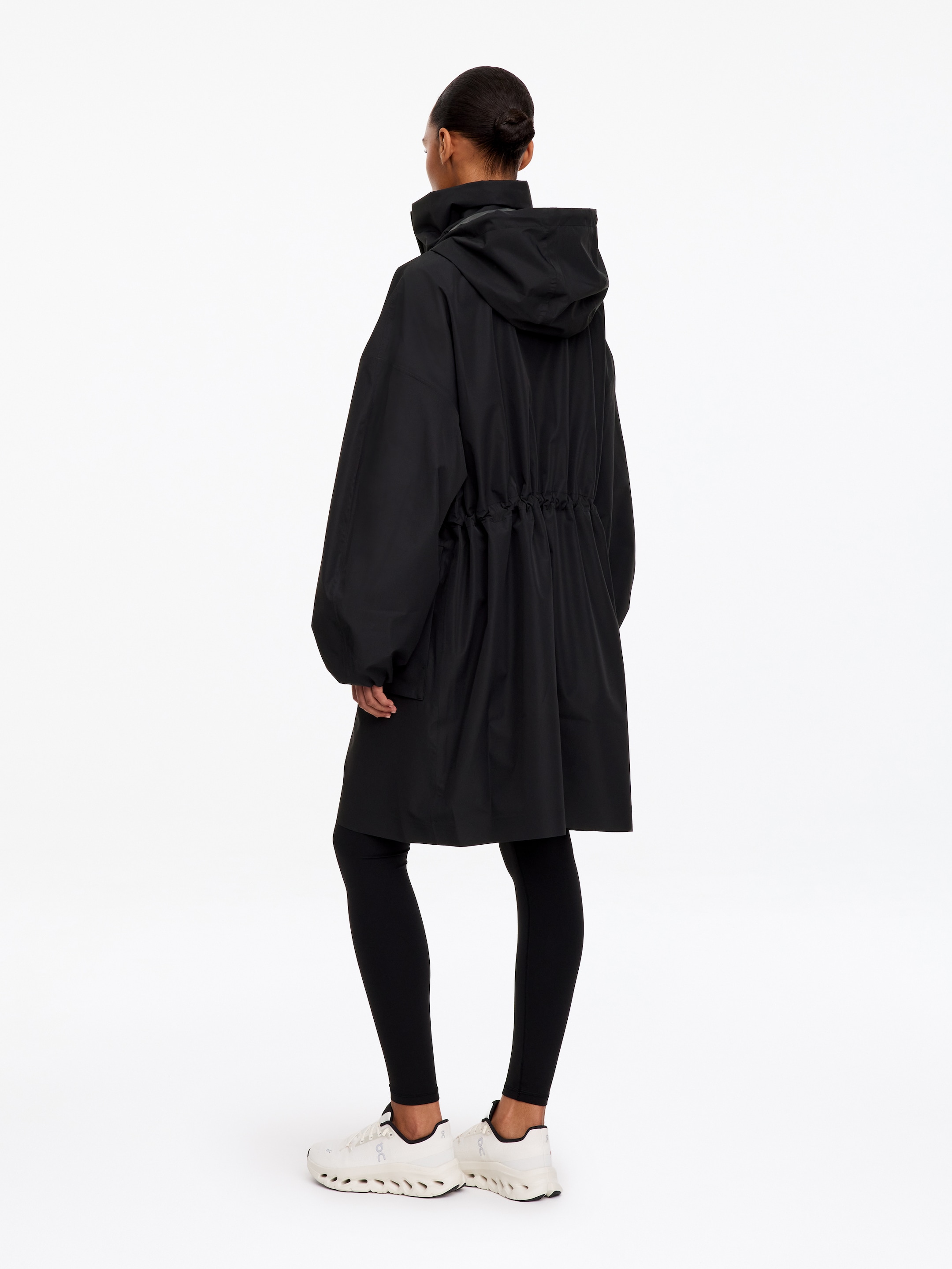 Hooded rain parka - Black - Regular fit - women - StillMedia/Lookbook - 3