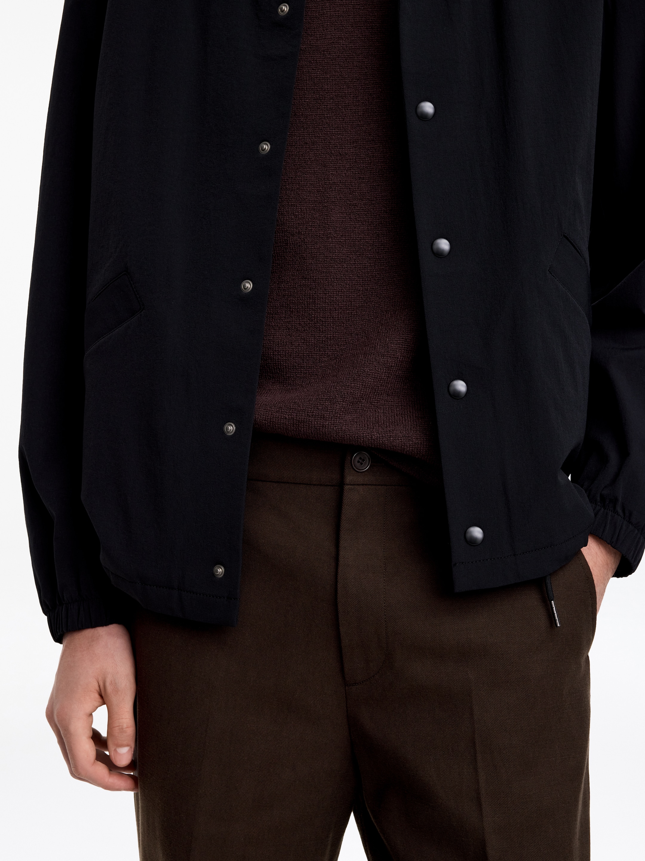 Pantalon décontracté en coton et lyocell - Marron - Relaxed fit - Homme - StillMedia/Lookbook - 4