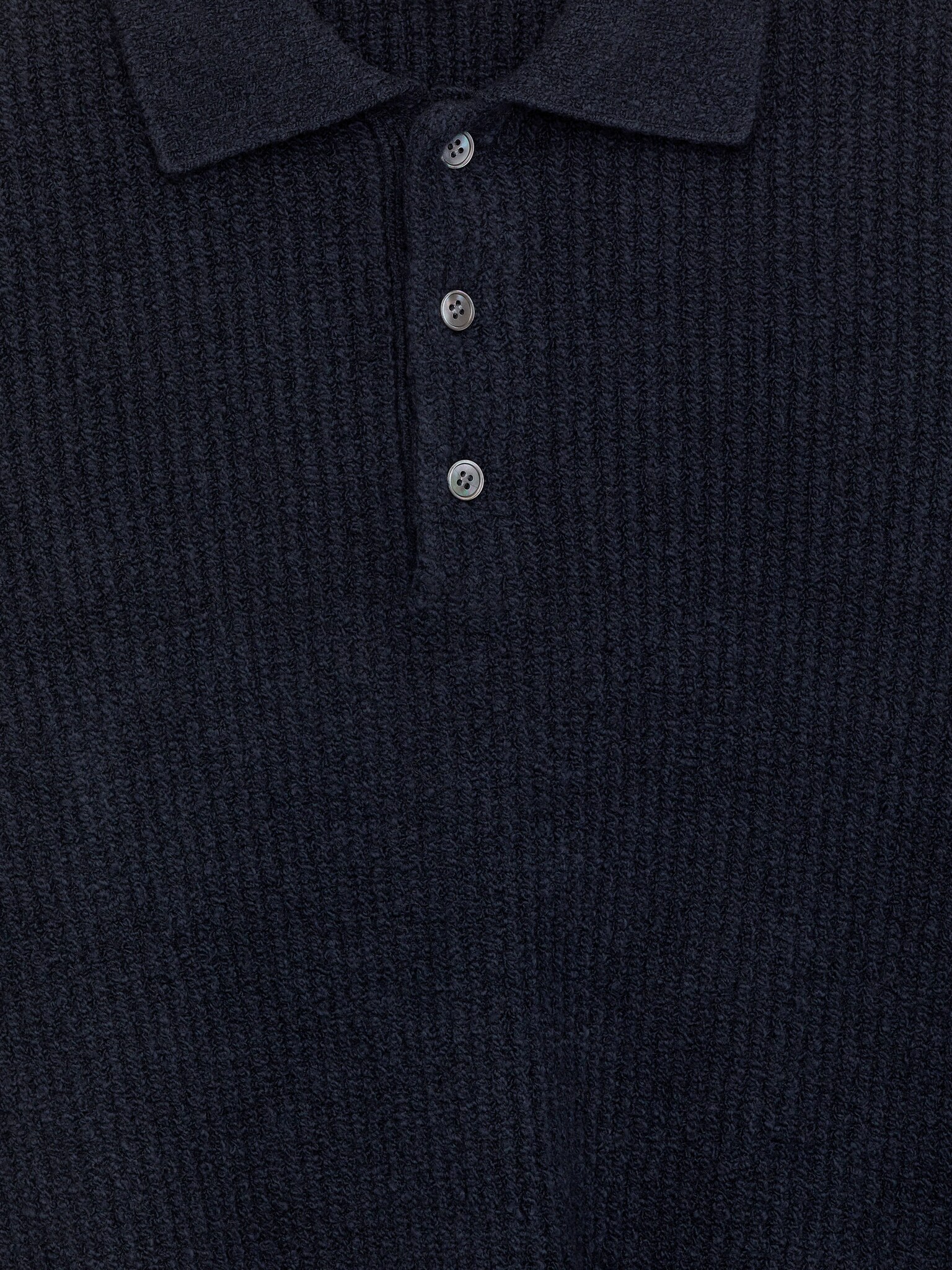 Strikket pologenser - Mørkeblå/Mørkeblå/off white - 4